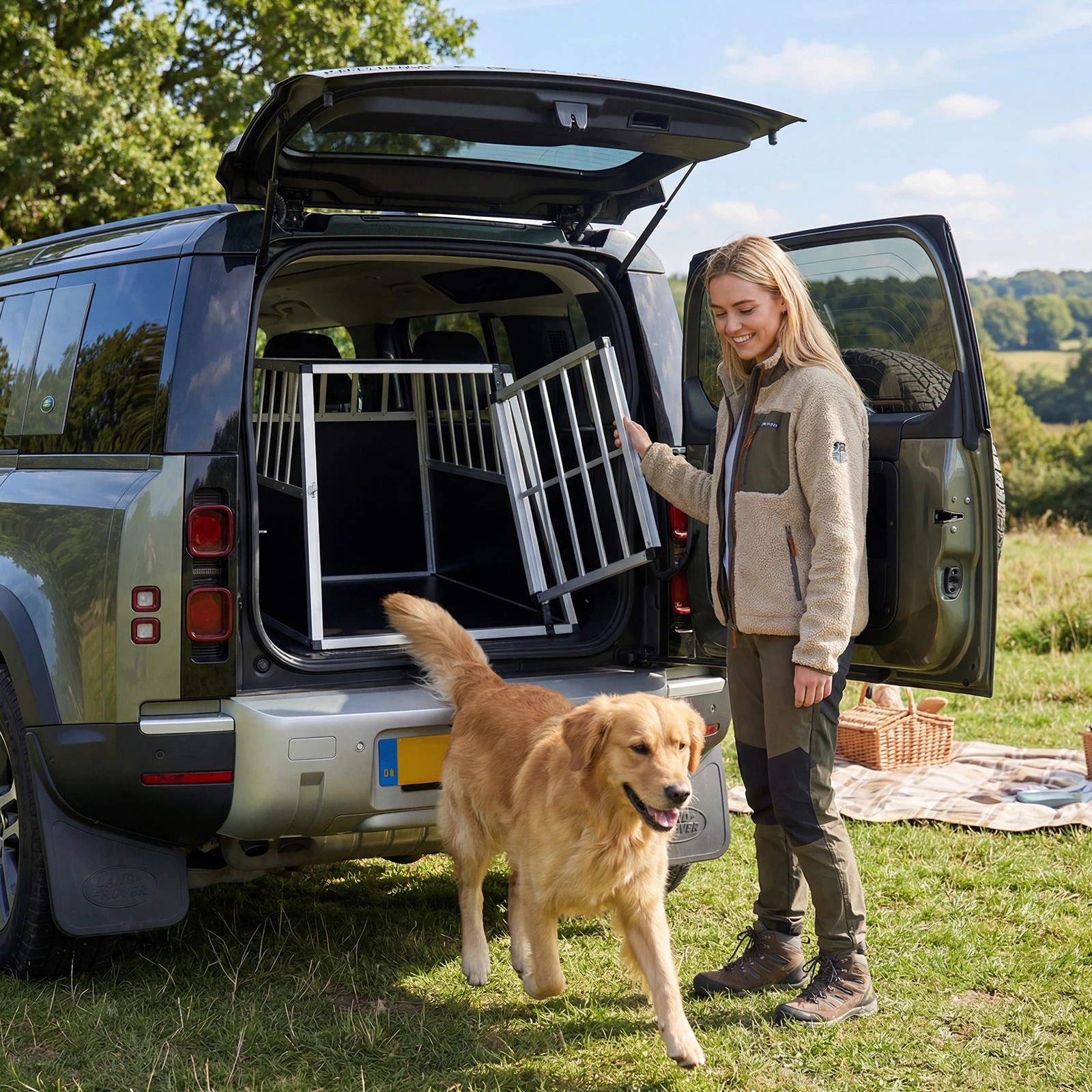 4 Costway Aluminum Travel Dog Crate Pet Transport Box Kennel 91x65x69.5cm, 4 of 6