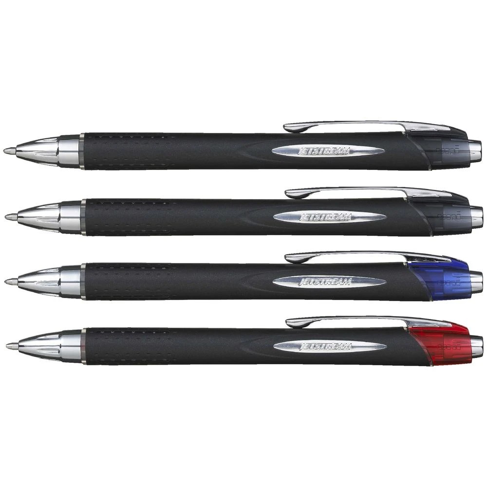 2 Uni Jetstream Retractable Rollerball Pen Assorted 4 Pack, 2 of 2