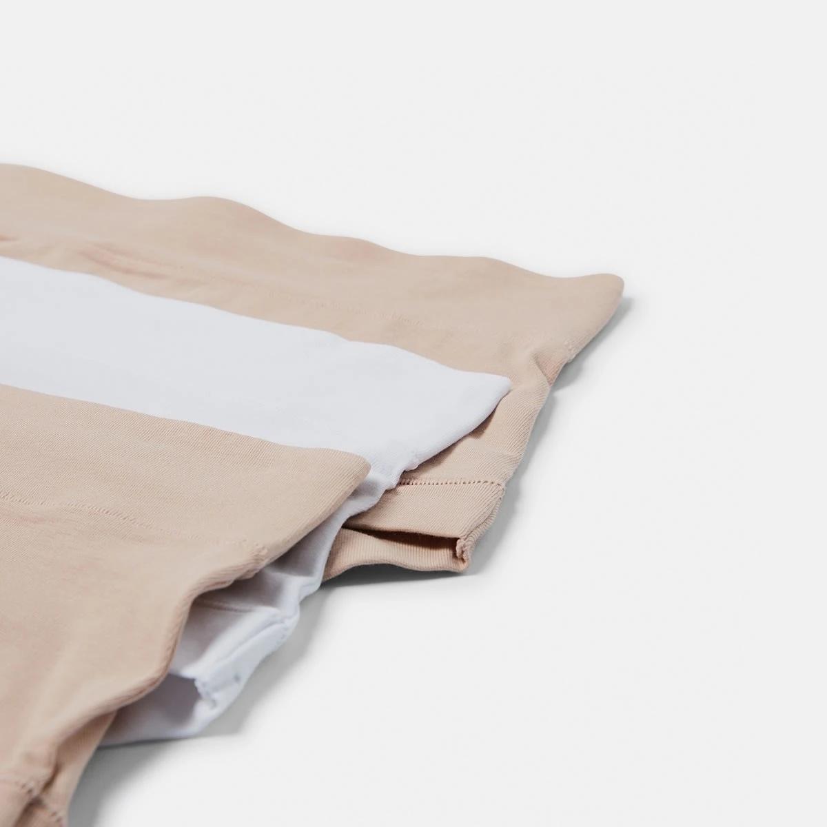 2 3 Pack Cotton Stretch Comfort Full Briefs Be/be/wh, 2 of 9