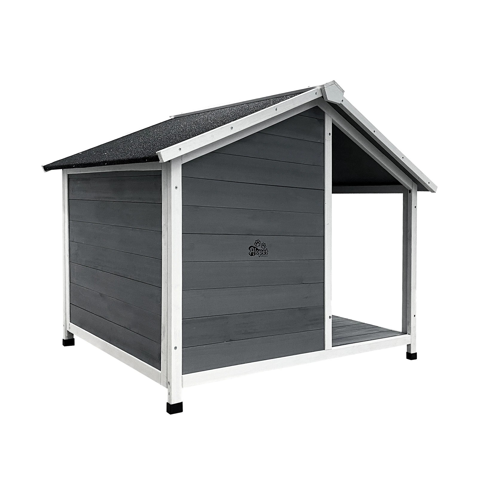 8 Alopet Dog Kennel Kennels House Outdoor Pet Wooden Large Cage Cabin Box Awning - Multi, 8 of 10