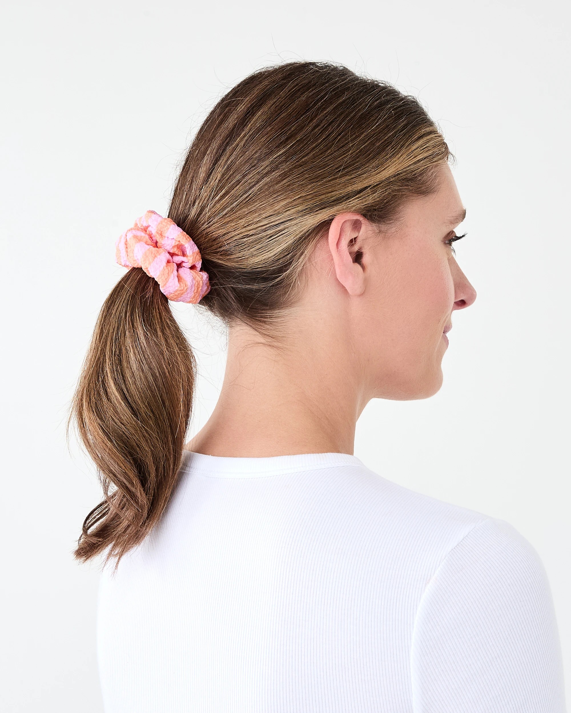 4 3 Pack Bright Stripe Hair Scrunchies, 4 of 5