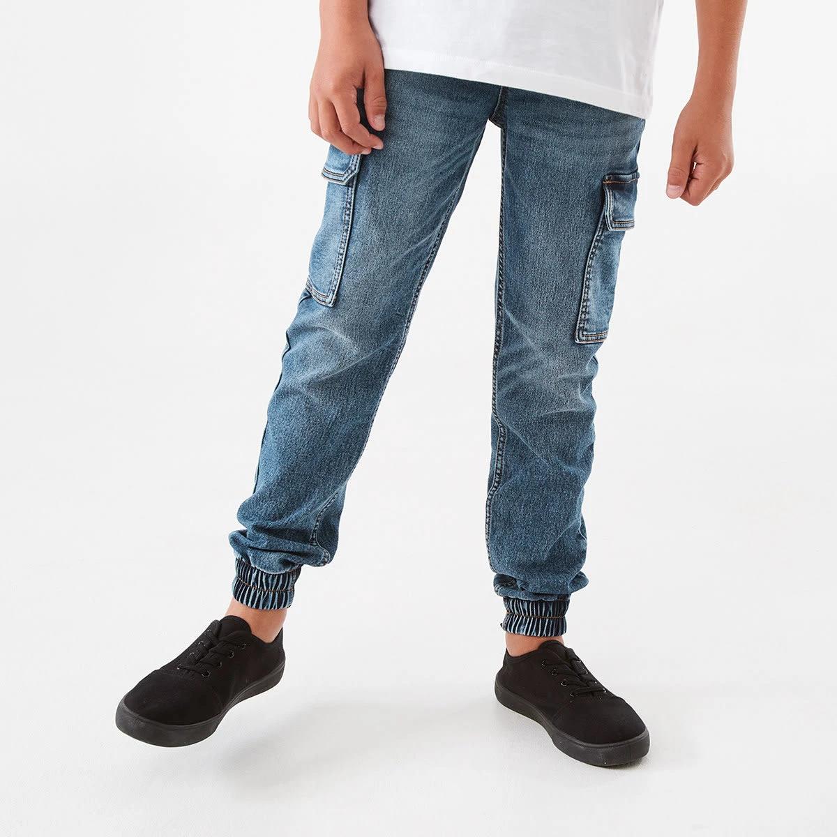 1 Denim Cargo Joggers Denim Wash, 1 of 9