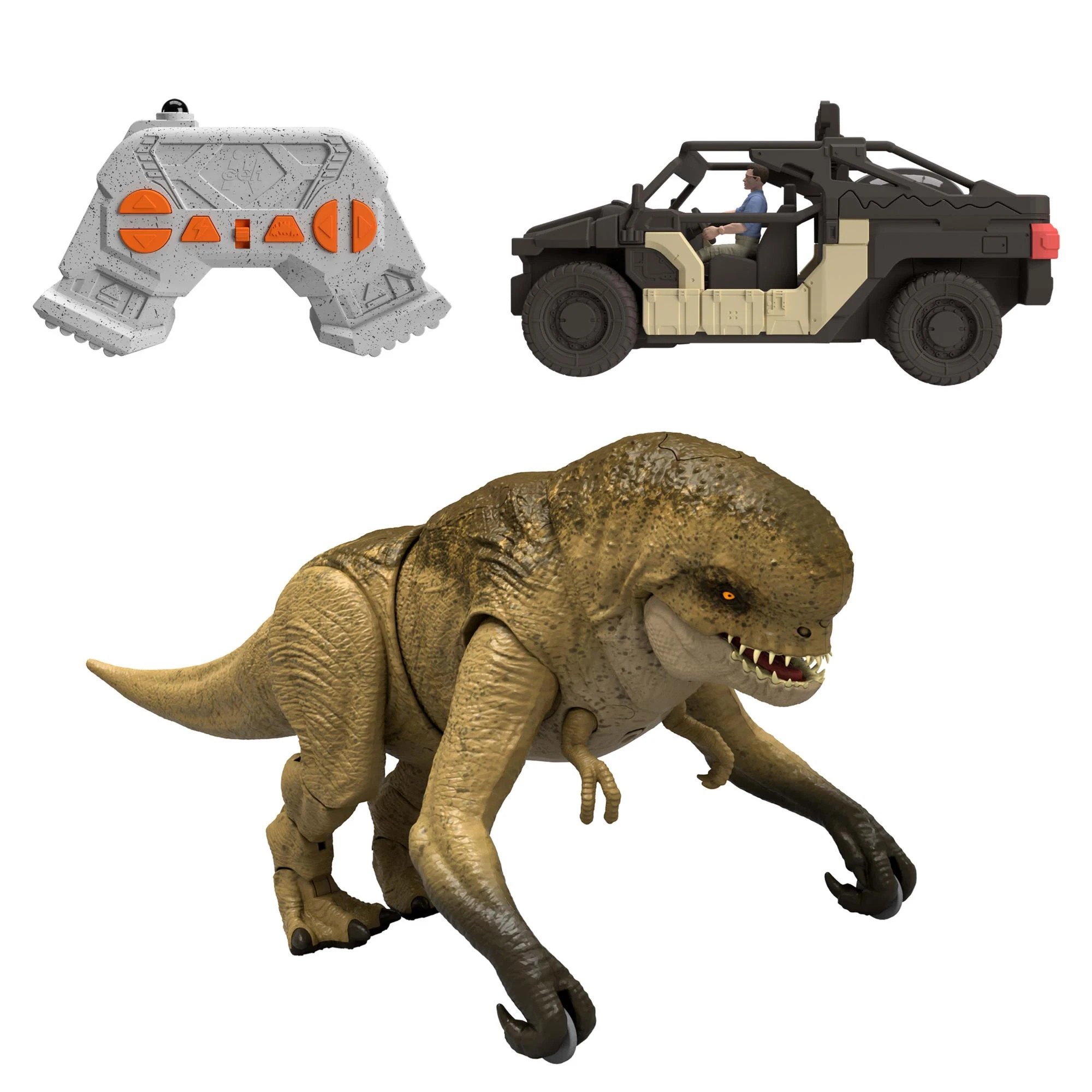 2 Jurassic World Rebirth Track 'N Chomp Distortus Rex & Vehicle, 2 of 6