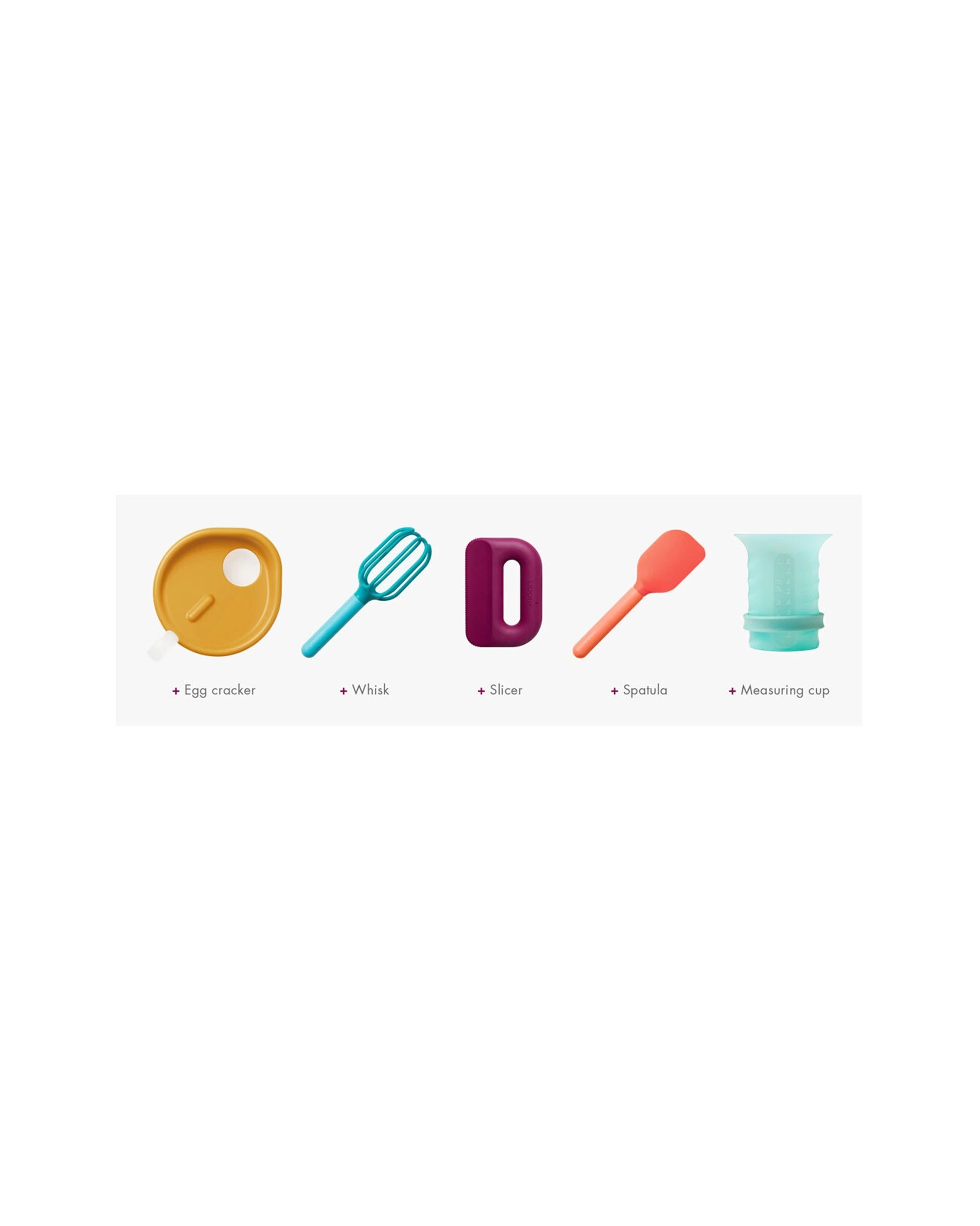 4 Boon 5pc Intro Toddler Food Prep Kid Safe Cooking Utensil Set - Multi, 4 of 8