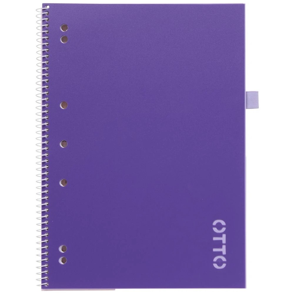 2 Otto A4 Recycled Lecture Book 140 Page Purple, 2 of 5