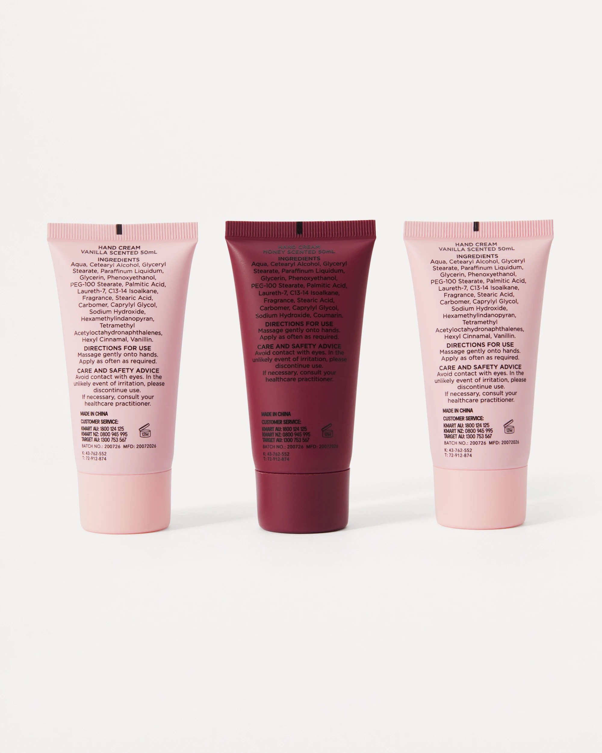 3 OXX Beauty Little Luxuries Hand Cream Trio - Honey and Vanilla Scented, 3 of 5