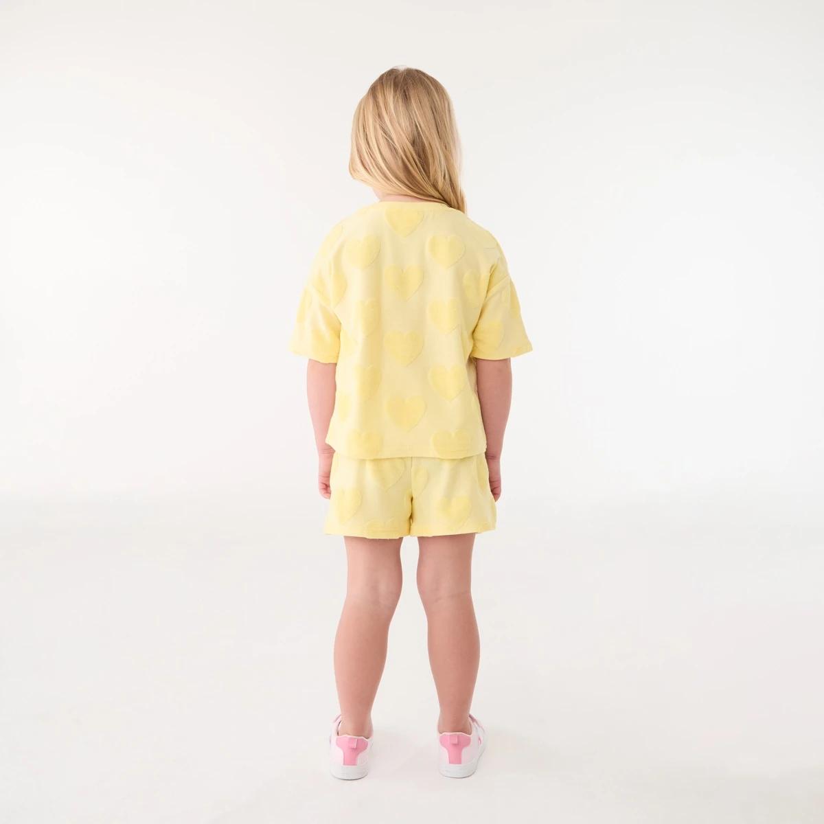 6 Texture Shorts HEARTS TERRY BUTTER CREAM, 6 of 6