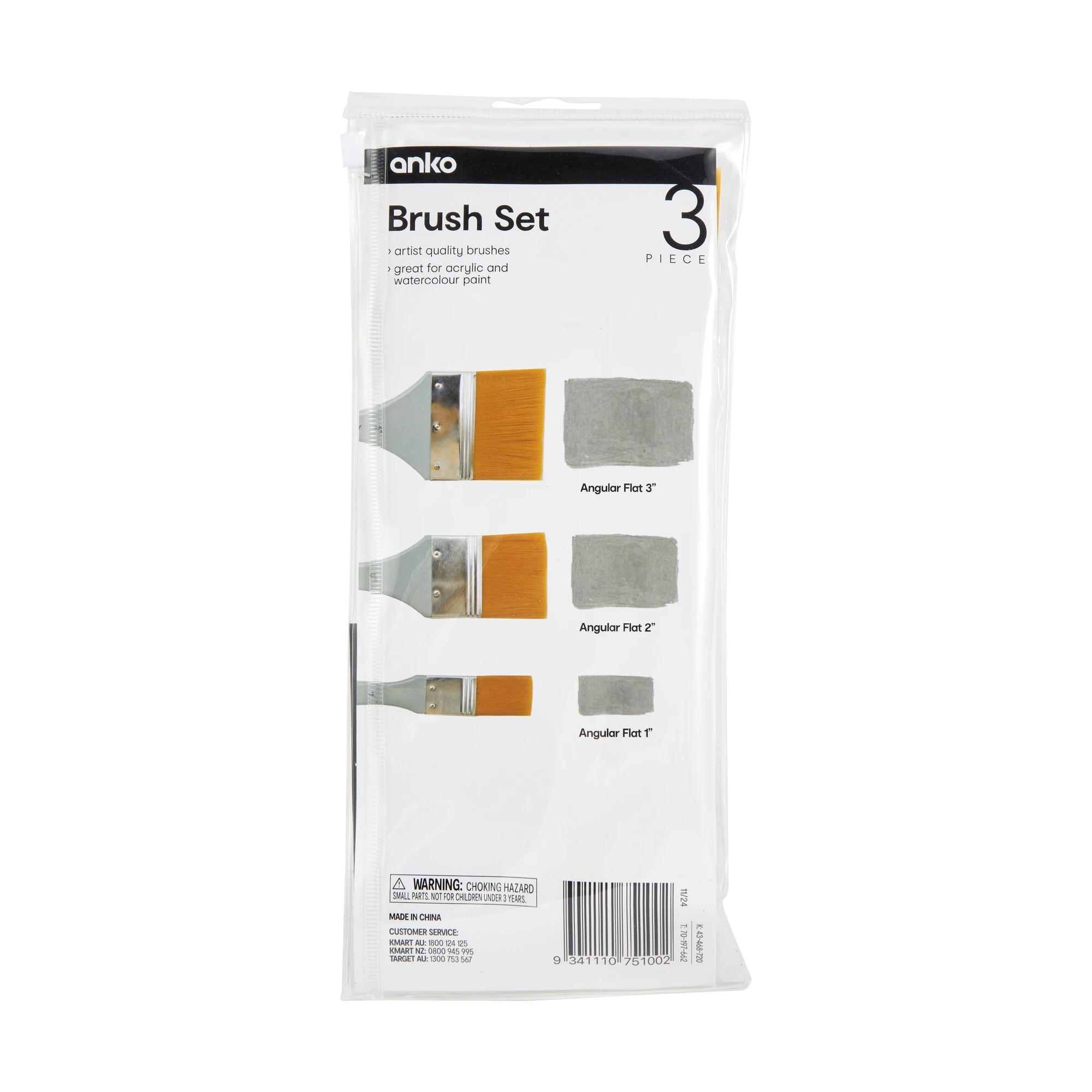 3 3 Piece Brush Set, 3 of 3