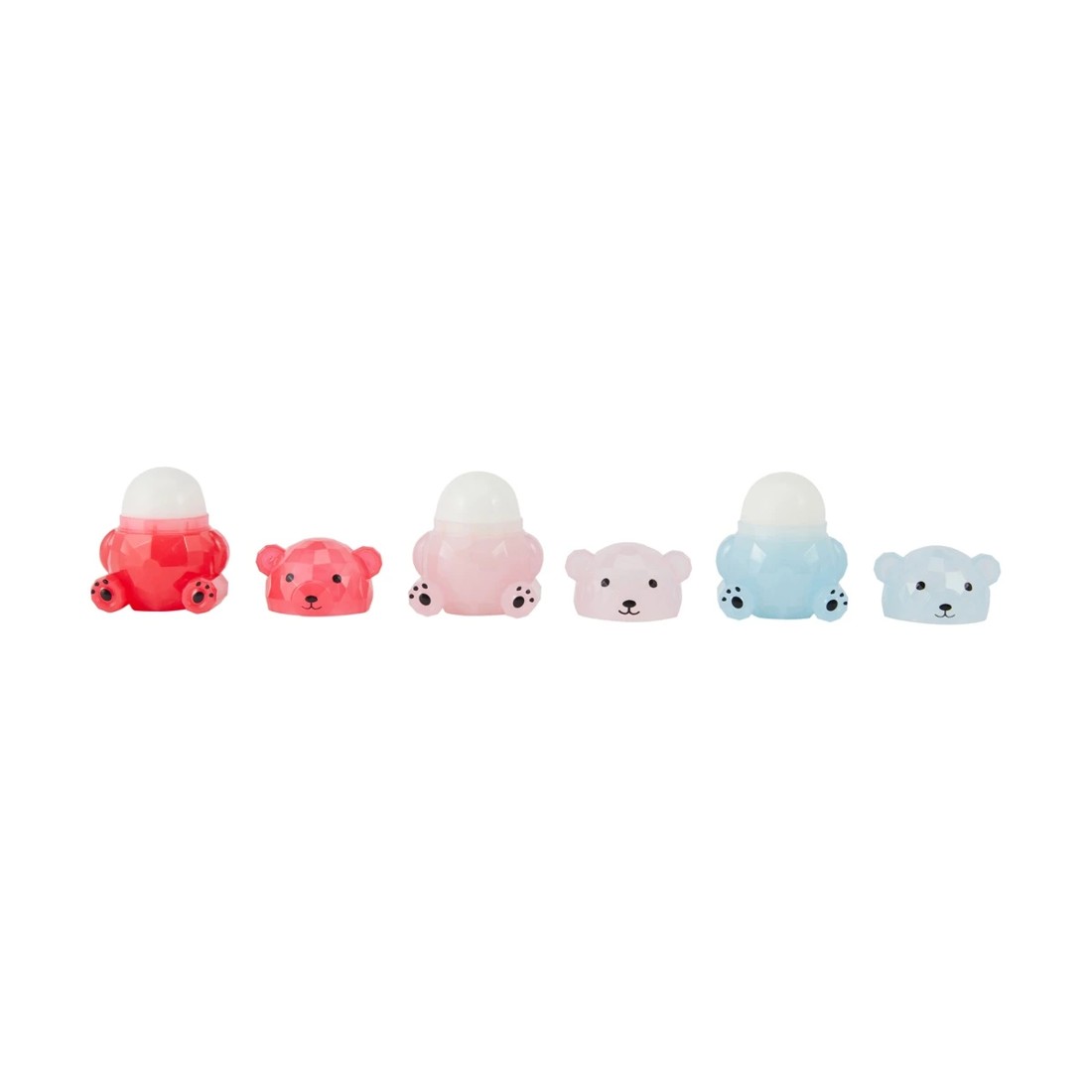 2 OXX Junior 3 Piece Beary Cute Lip Balms - Strawberry, Watermelon and Coconut Scented, 2 of 5