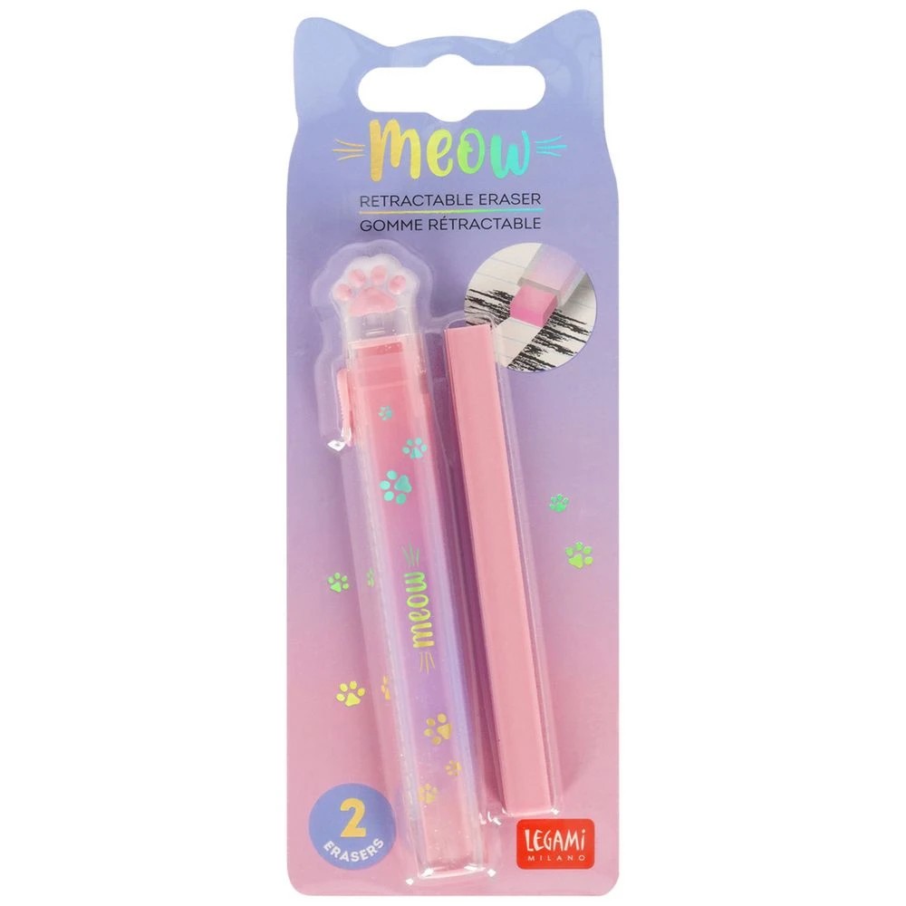 5 Legami Meow Retractable Eraser, 5 of 5