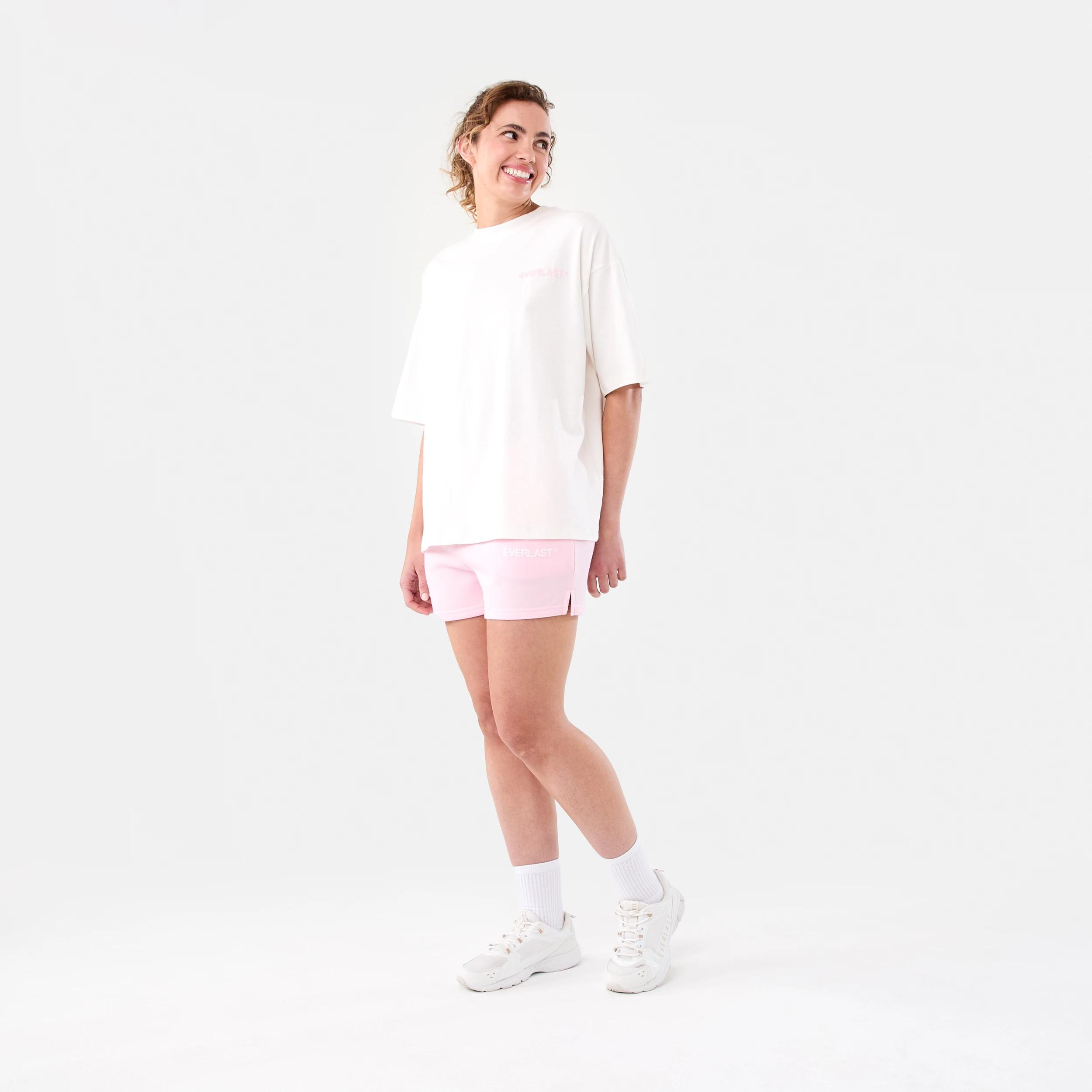 3 Everlast Womens Collegiate Boyfriend T-shirt EVERLAST SIMPLE LOGO CREAM, 3 of 7