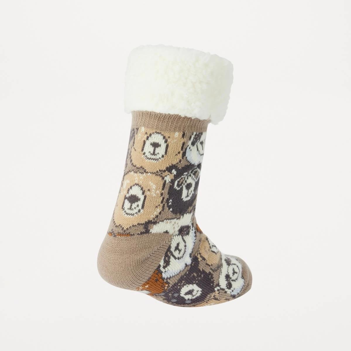 2 Sherpa Lined Home Socks Bearclub, 2 of 3