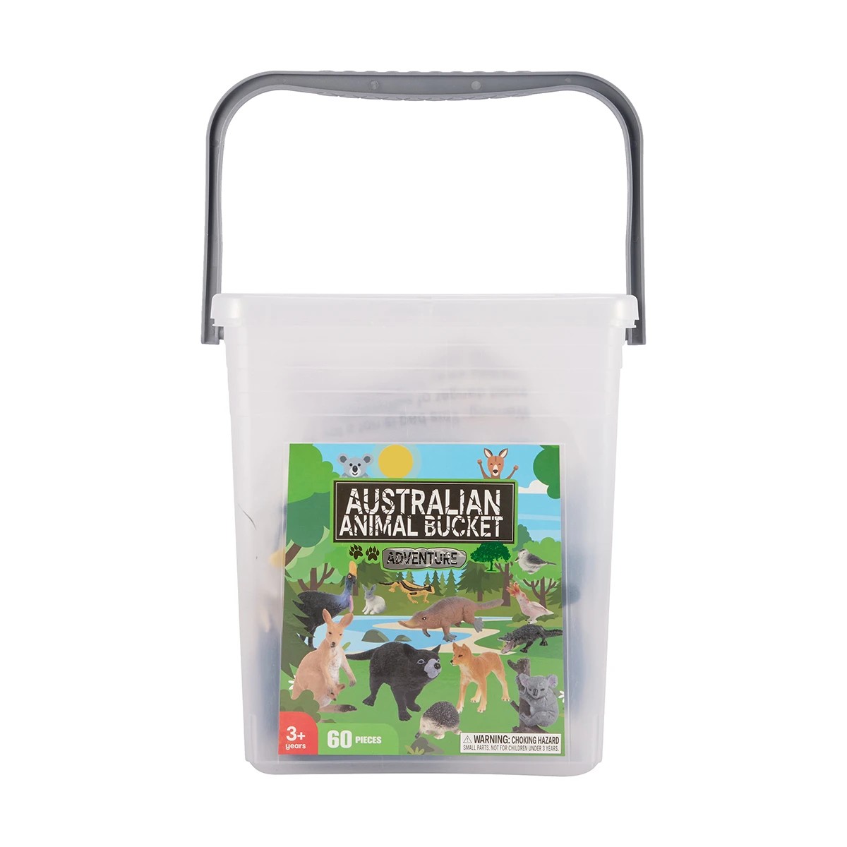 1 60 Piece Australian Animal Bucket Playset, 1 of 8