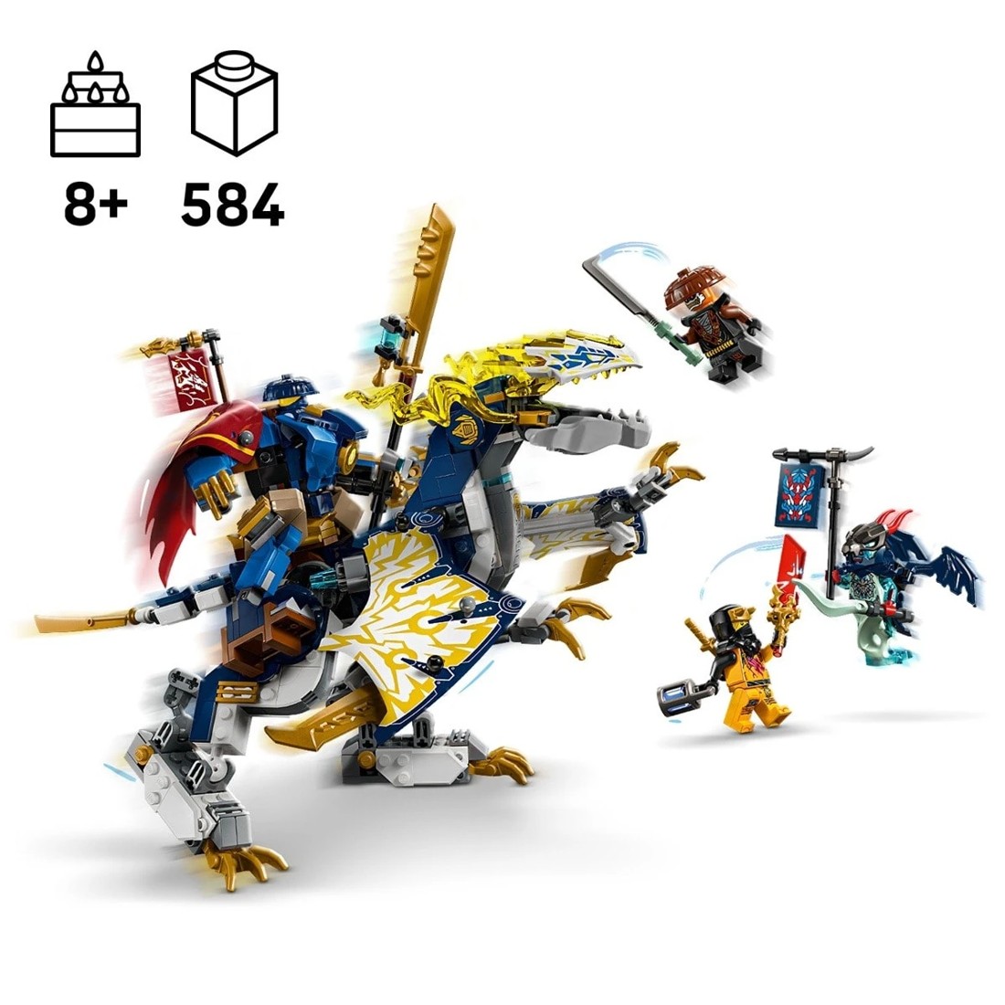 10 LEGO NINJAGO Rogue’s Mech Dragon Rider 71843, 10 of 11