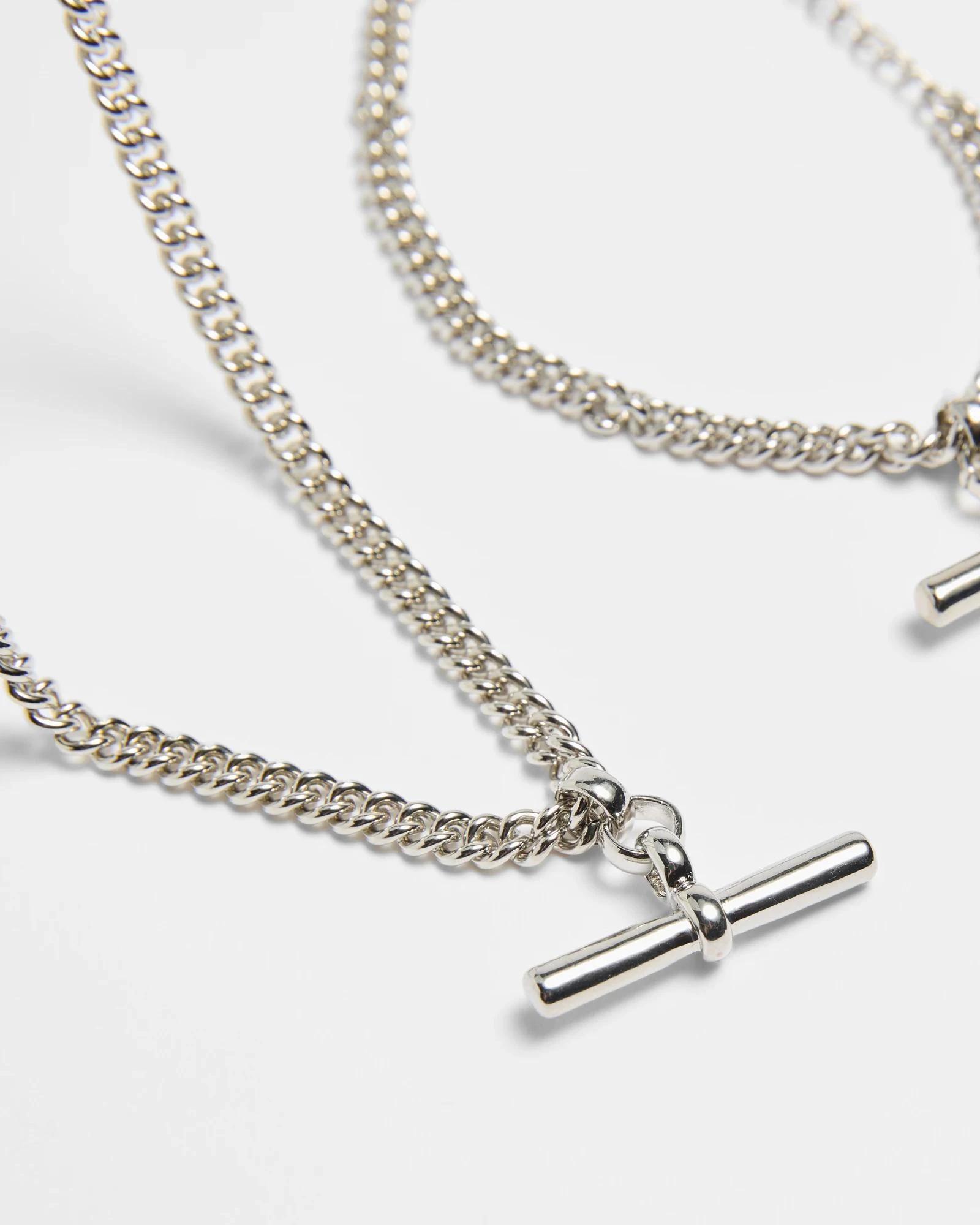 2 Target Fob Necklace and Bracelet Set SILVER COLOURWAY, 2 of 2