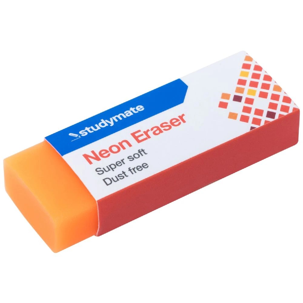 1 Studymate Neon Eraser Orange, 1 of 4