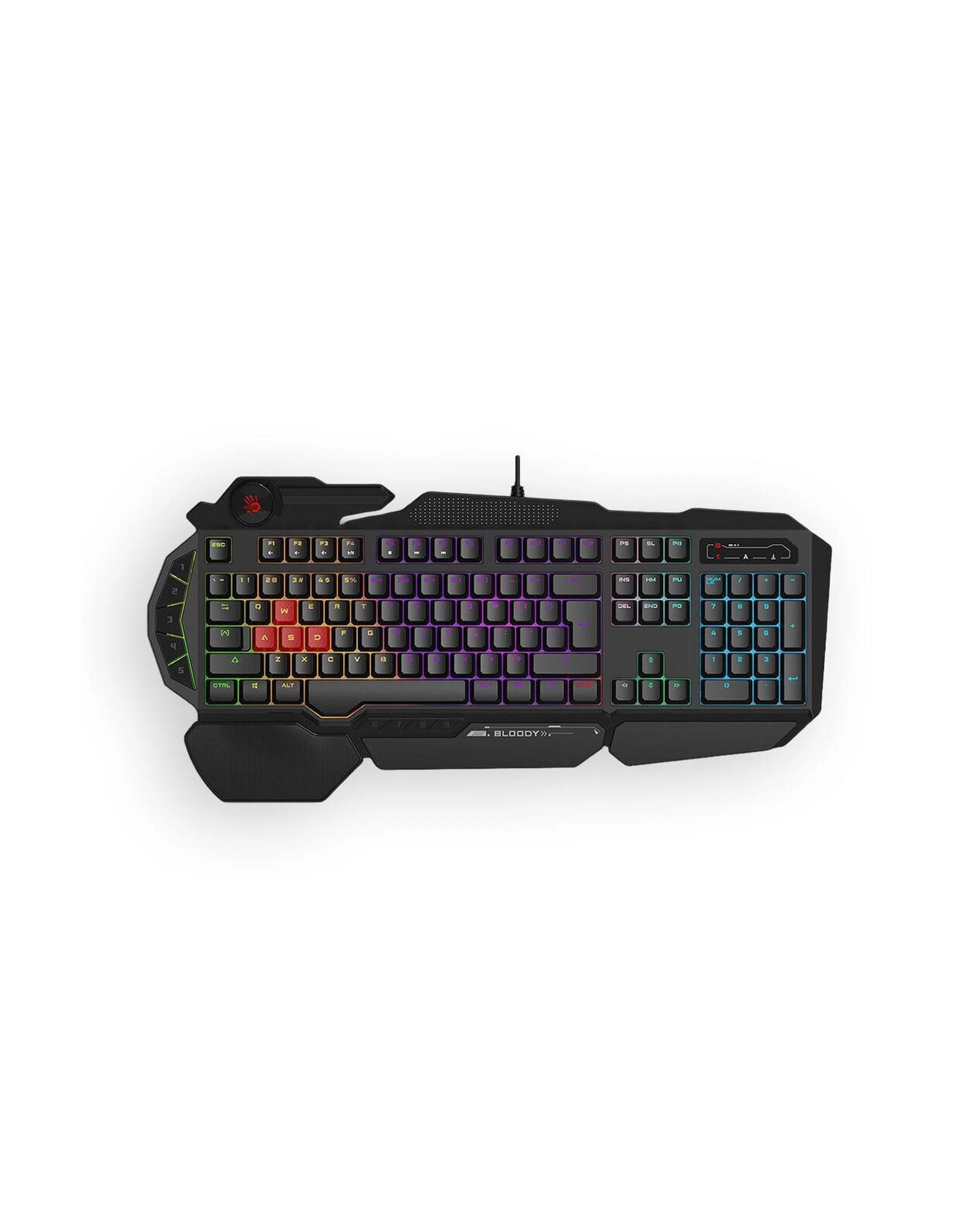 1 Bloody B310N Black USB Wired FullSize Neon Backlit Gaming Keyboard, 1 of 5