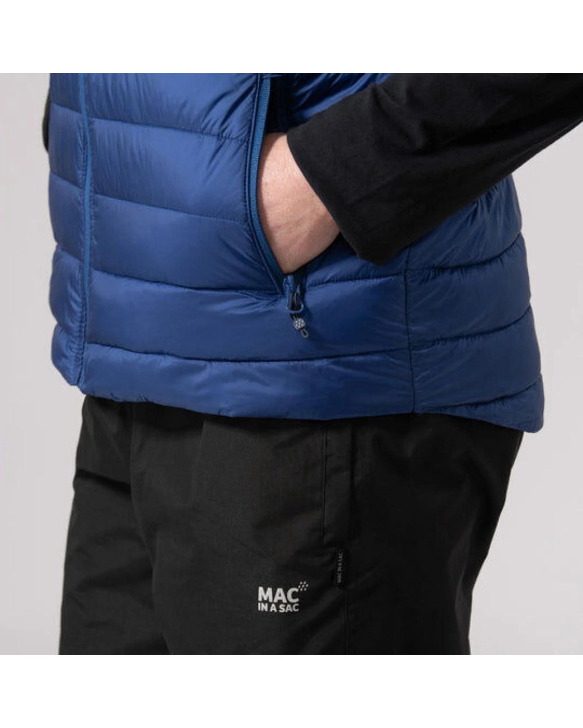7 Mac In A Sac Synergy Packable Men's Thermolite Vest BLUE, 7 of 8