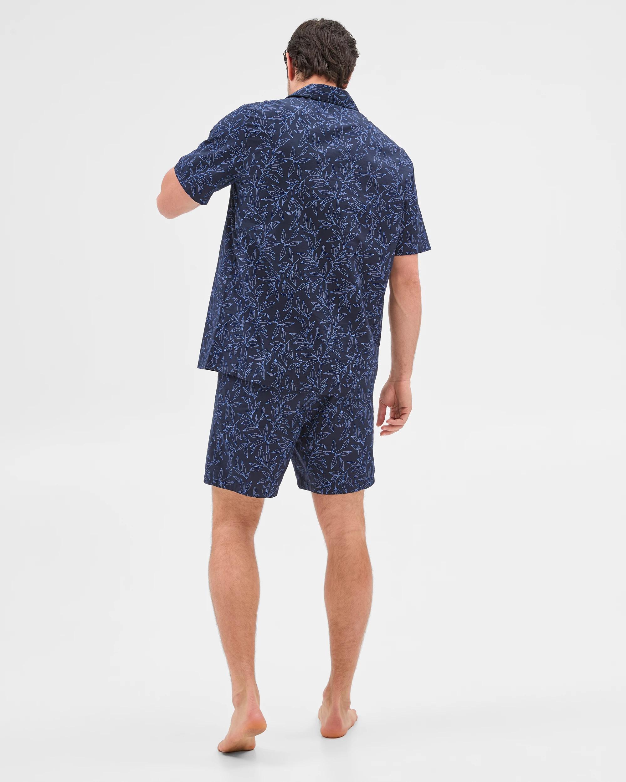 6 Target Mens Poplin Short Pyjama Set NAVY BLUE, 6 of 6