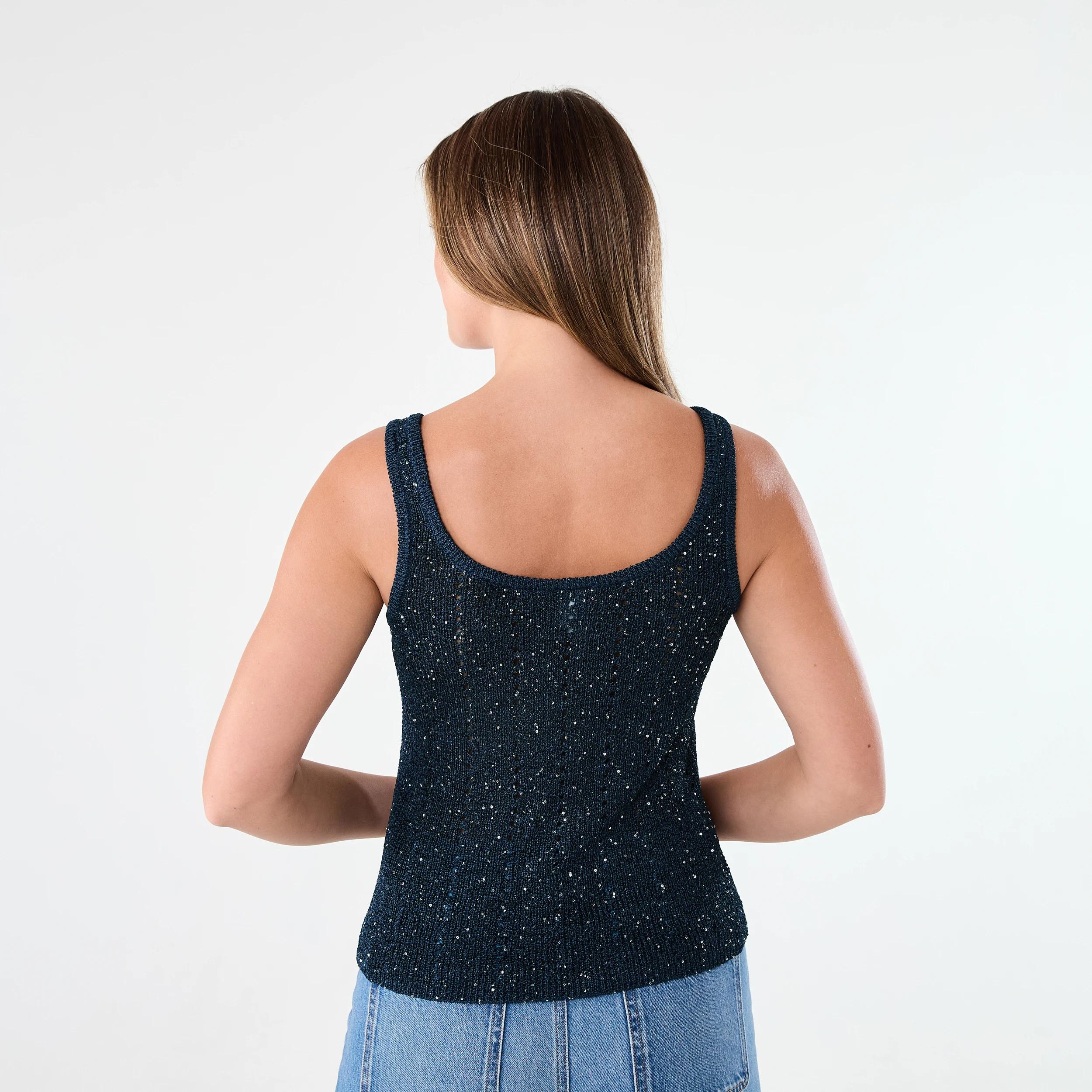 3 Sequin Tank Navy Blaze, 3 of 6
