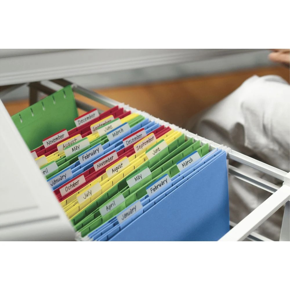 6 Post-it Durable Large Tabs 50 x 38mm Colour Border 4 Pack, 6 of 6