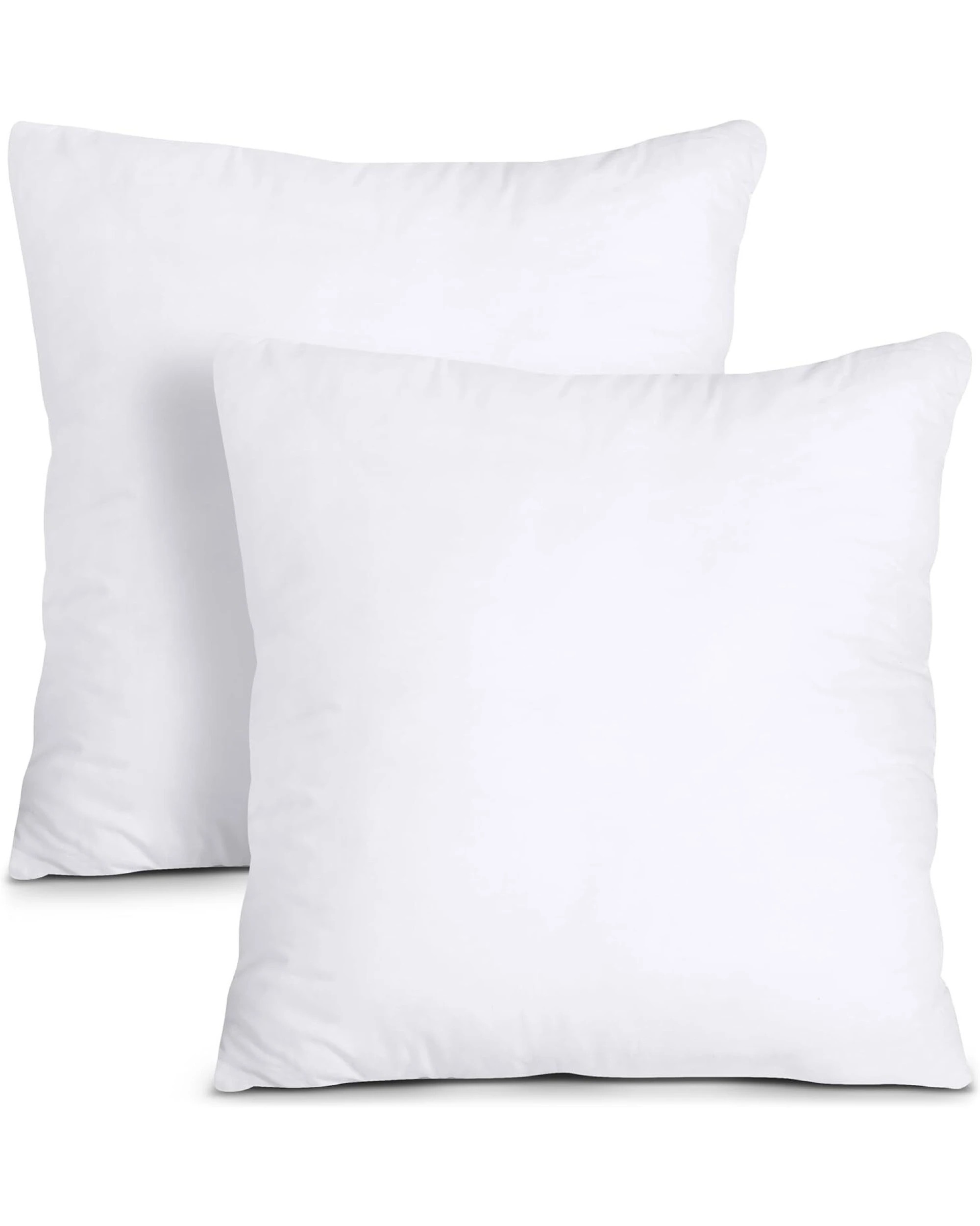 1 Linen Home 2 Pack Cotton Pillow with Cover EU 65x65cm, 1 of 2