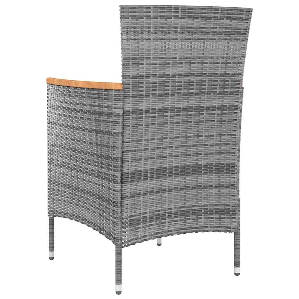 5 vidaXL Garden dining chair Ergonomic - Grey, 5 of 7