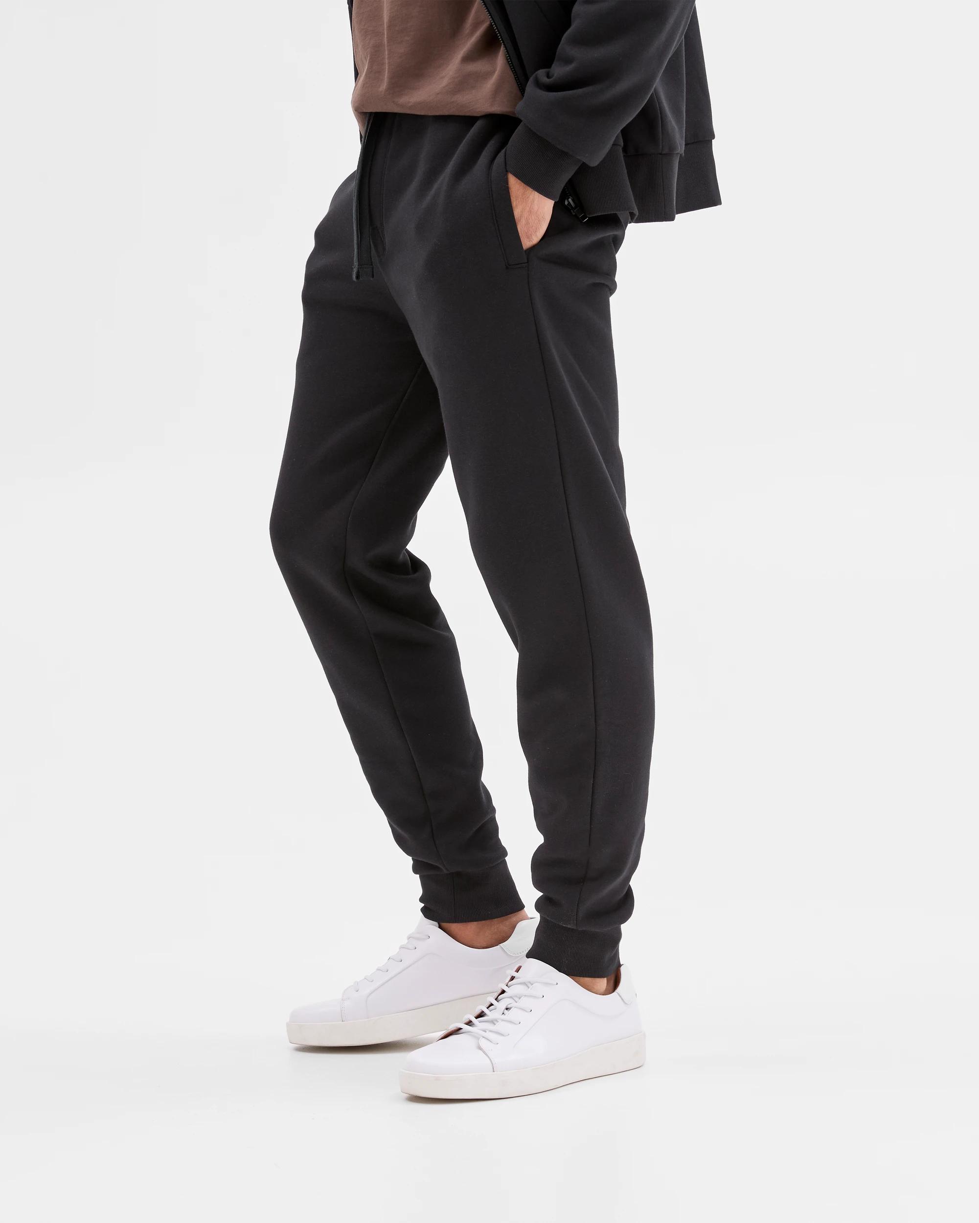 4 Target Man Australian Cotton Blend Cuffed Trackpants BLACK, 4 of 6