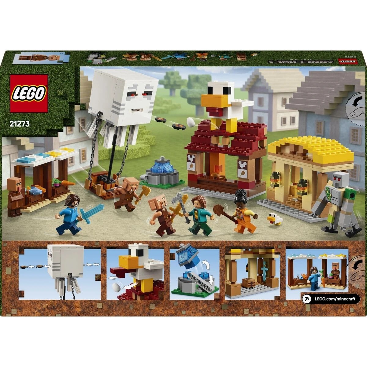 10 LEGO Minecraft The Ghast Balloon Village Attack 21273, 10 of 10