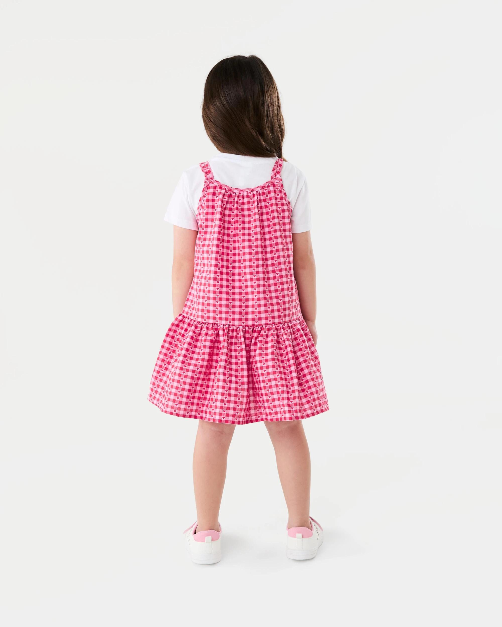 6 2 Piece Dress Set Red Check, 6 of 7