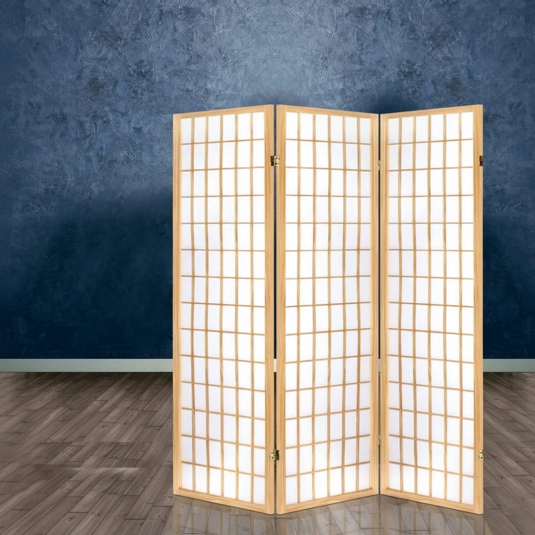7 Artiss 3 Panel Room Divider Screen 131x179cm Natural - Natural, 7 of 8