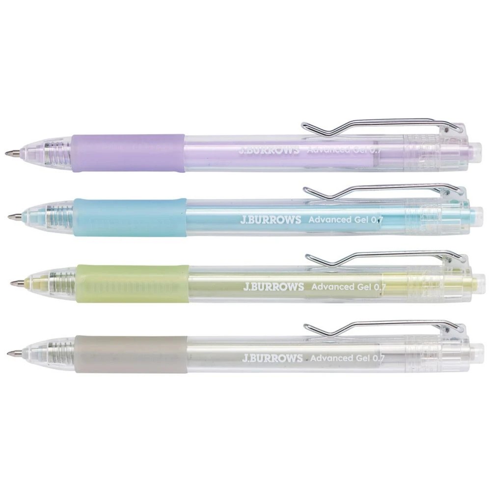 2 J.Burrows 0.7mm Retractable Advanced Gel Pen Assorted 4 Pack, 2 of 2