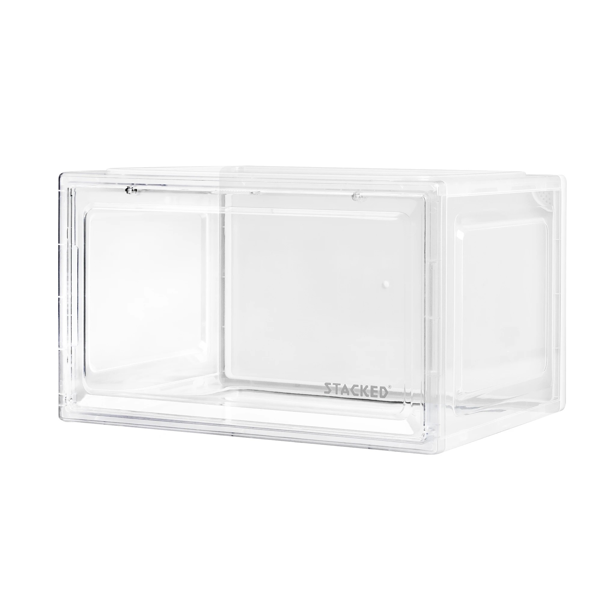 1 Stacked Shoe Box Acrylic Sneaker Display Case Stackable Magnetic Anti-oxidation, 1 of 8