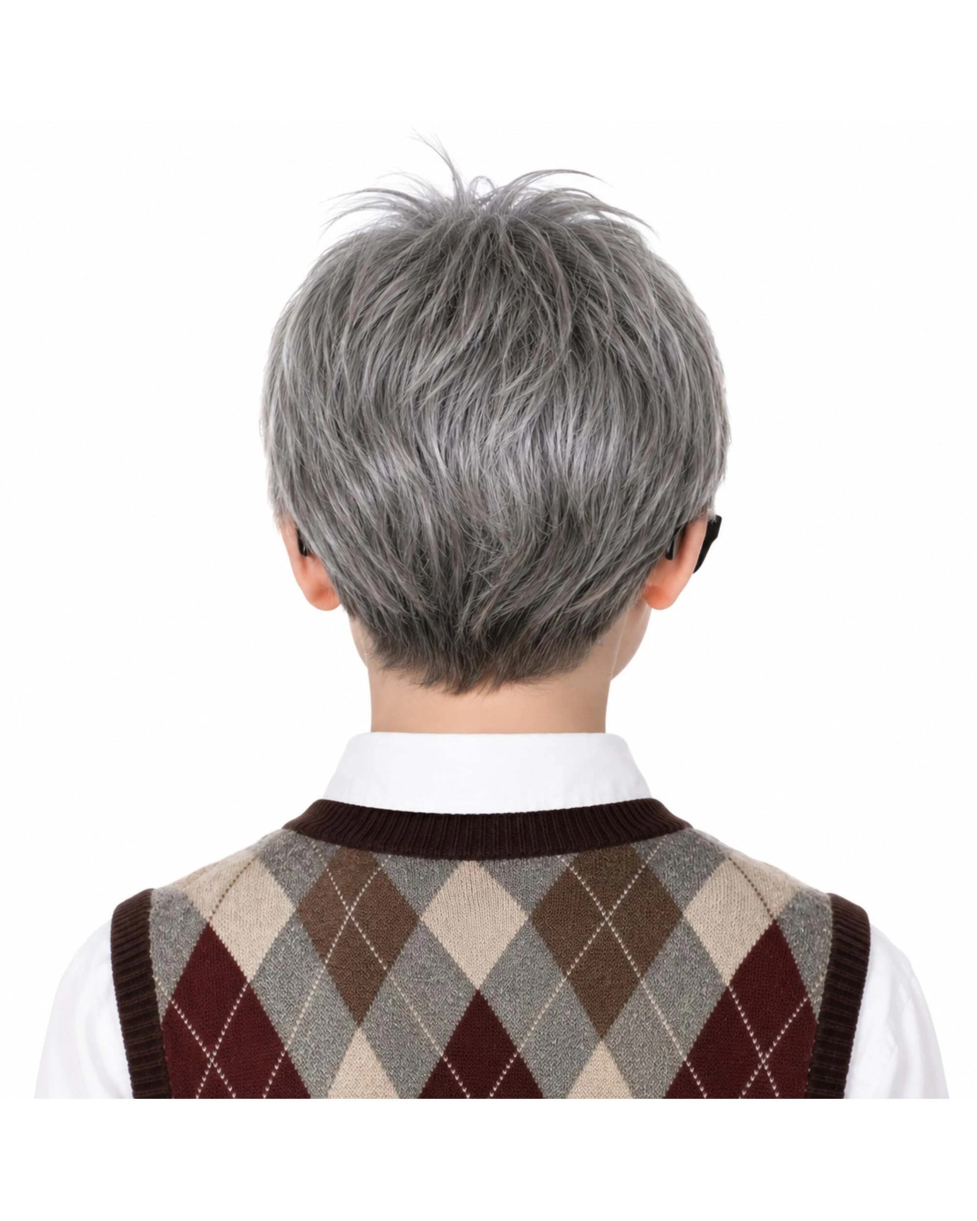 2 JD Party Kids Grandpa Wig - One Size - Grey, 2 of 4