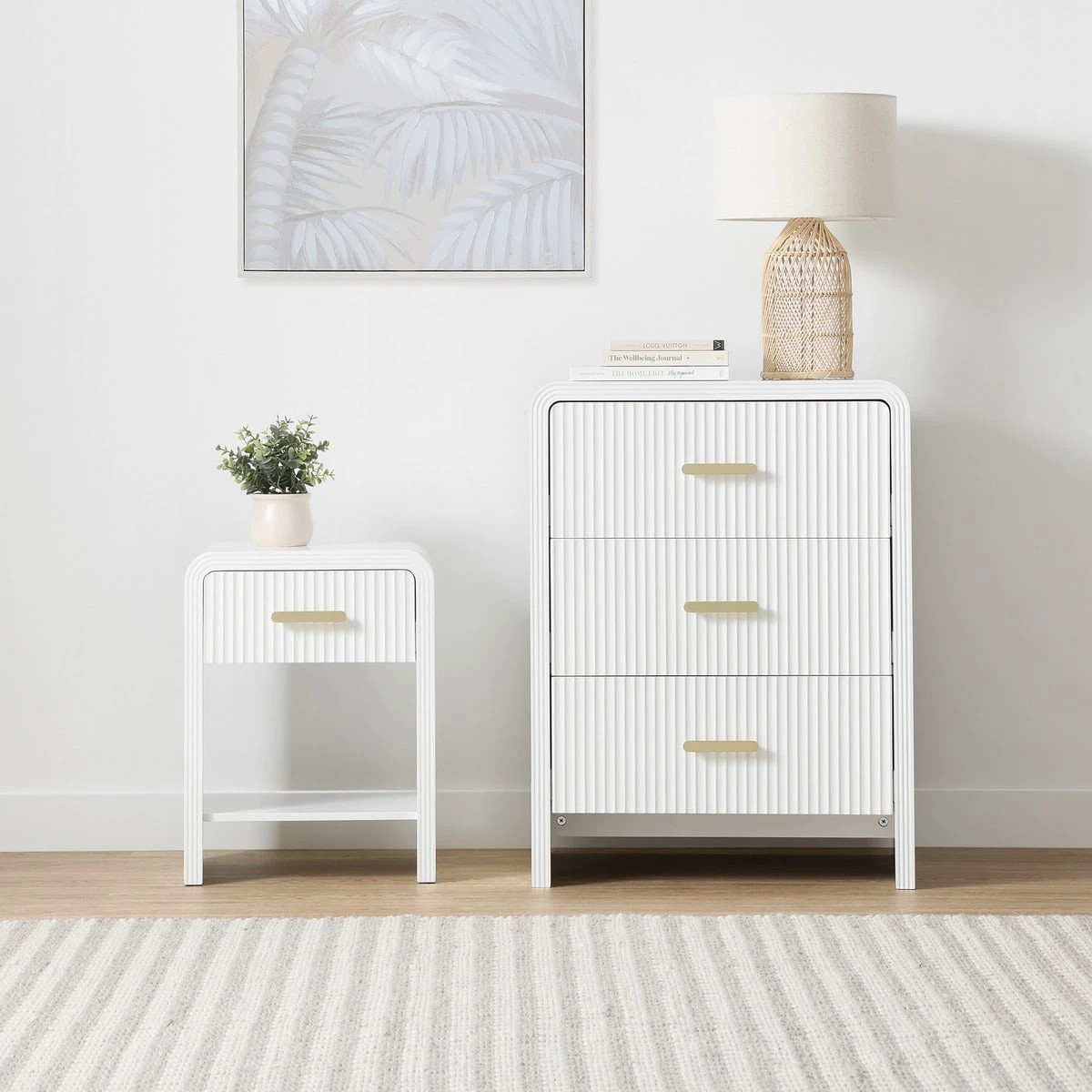 8 Linear 1 Drawer Bedside Table, 8 of 10