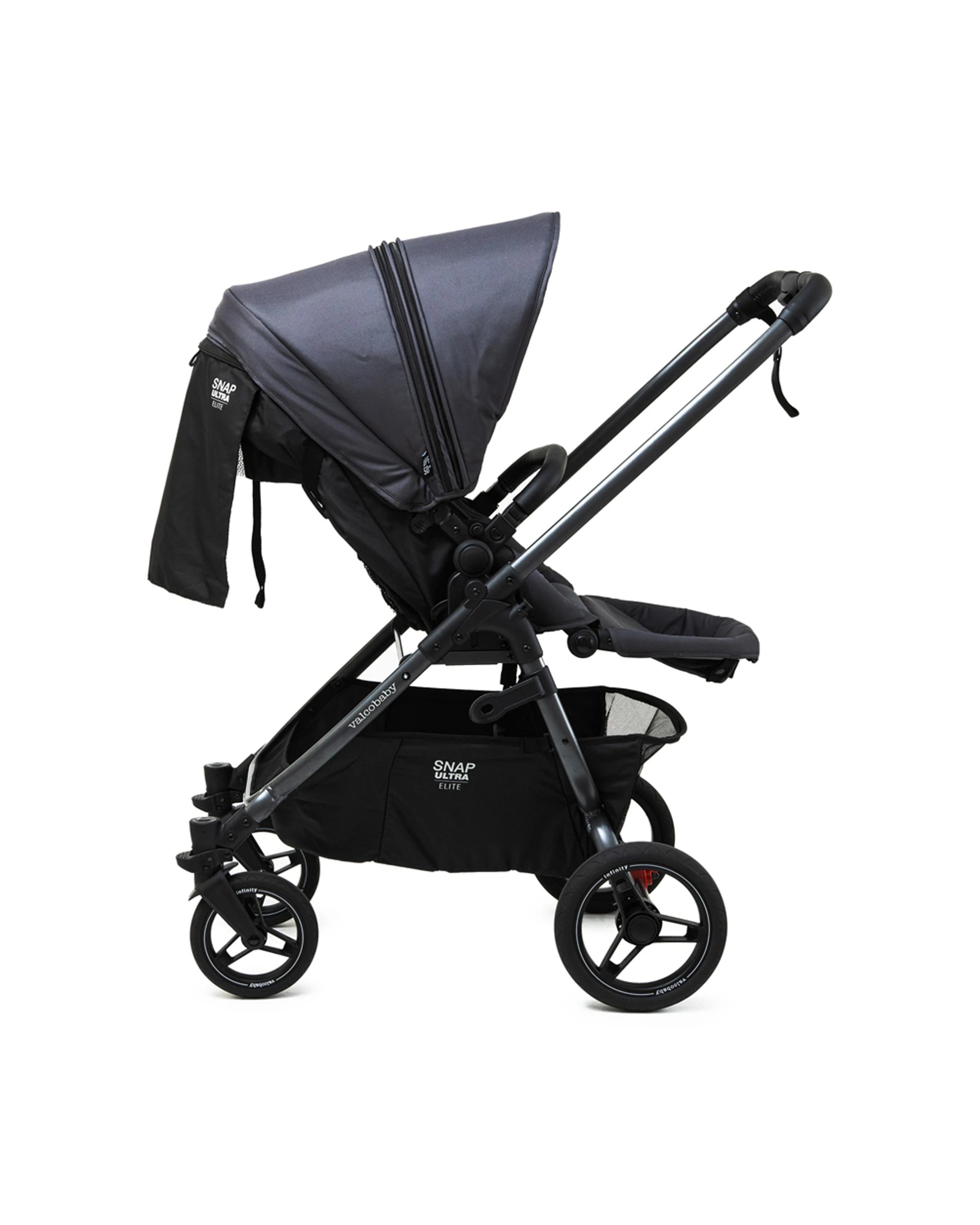9 ValcoBaby Snap Ultra Elite Stroller Pram Reversible Seat Leatherette Quilte - Grey, 9 of 9
