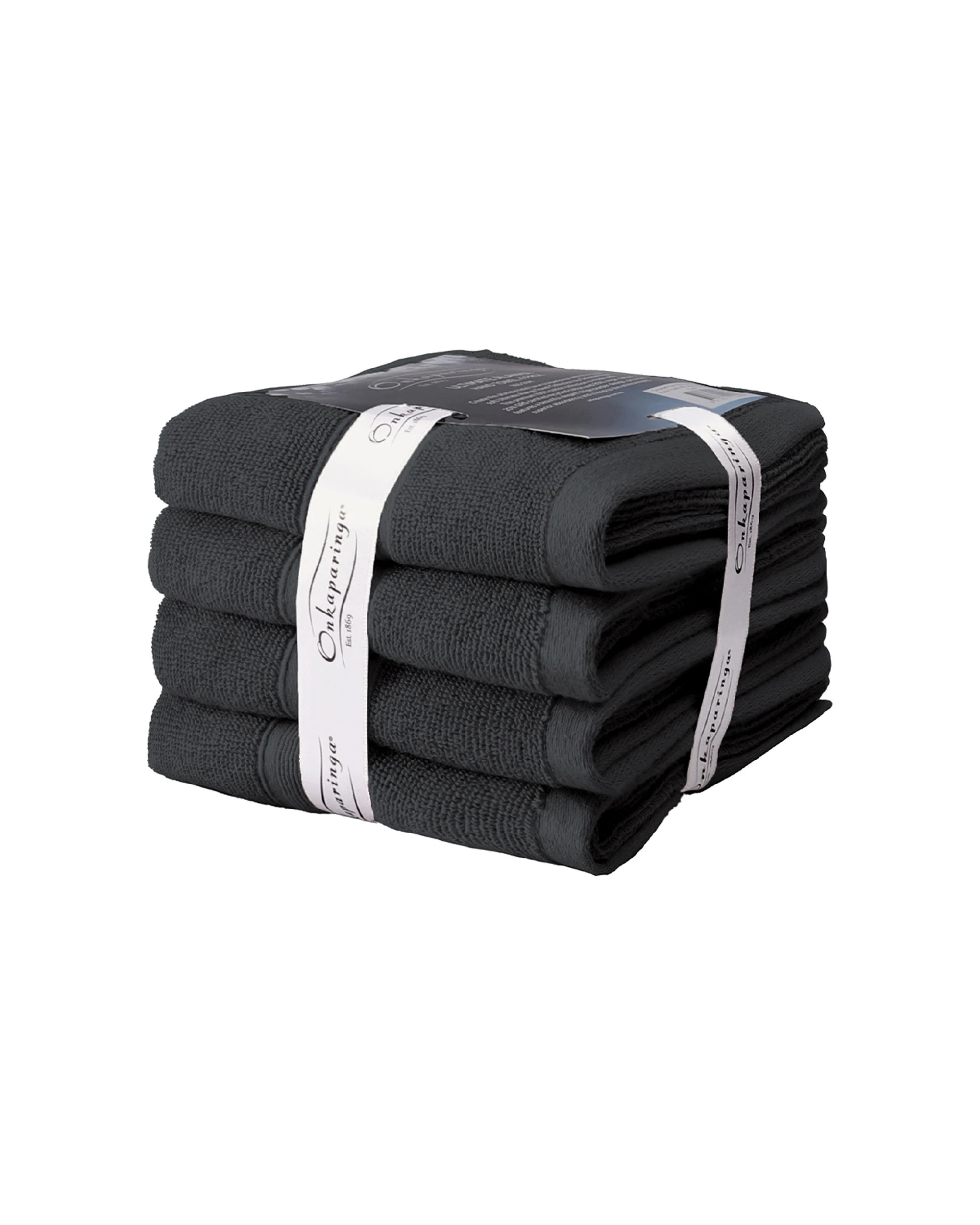 3 Onkaparinga Ultimate Alanya Hand Towel 550Gsm Castlerock 4PK - Grey, 3 of 3