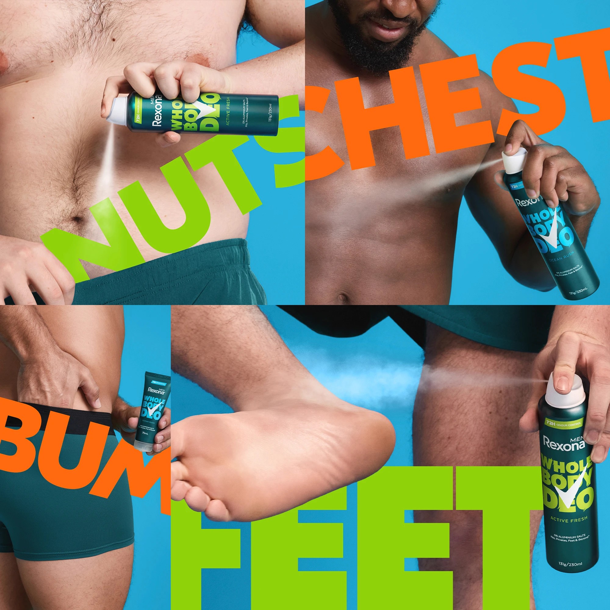 4 Rexona Men Whole Body Deo 230ml - Ocean Rush, 4 of 7