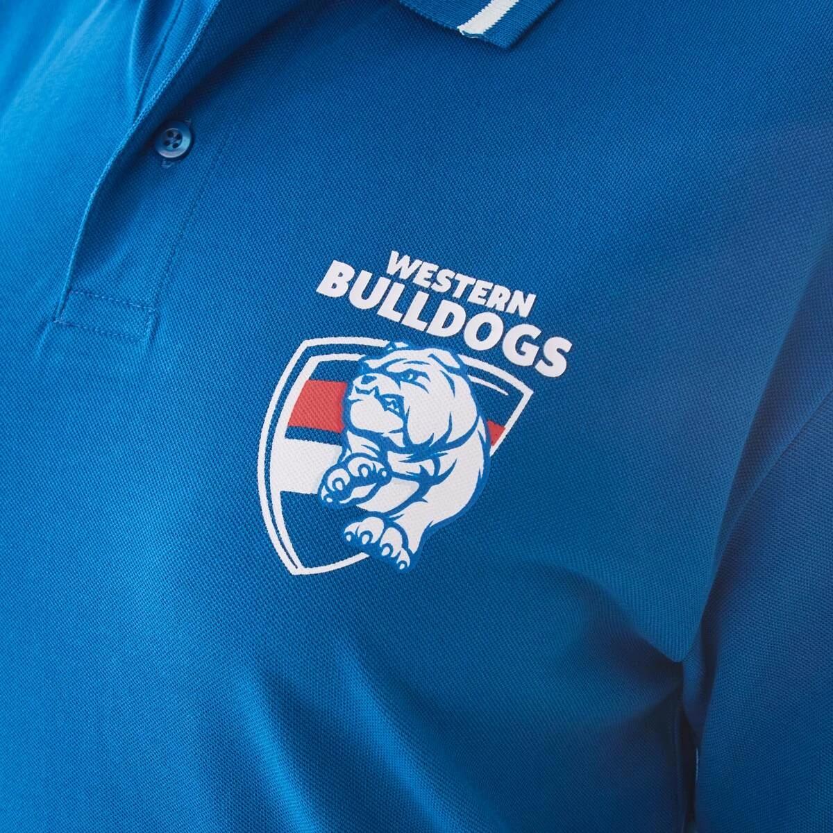 6 Official AFL Adult Polo Shirt Bulldogs, 6 of 6