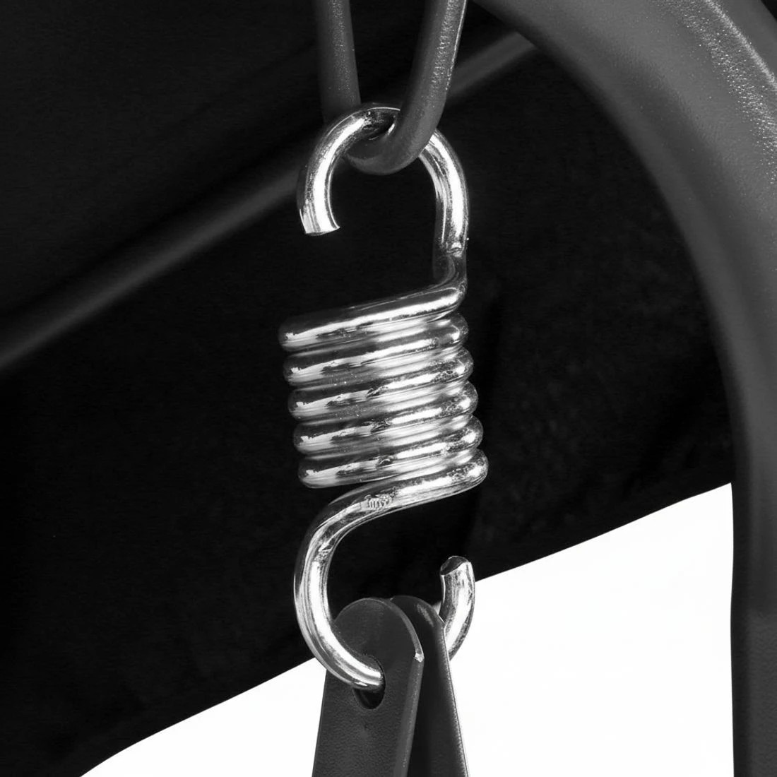 4 Gardeon Outdoor Swing Chair Garden Bench Furniture Canopy 3 Seater - Black, 4 of 6