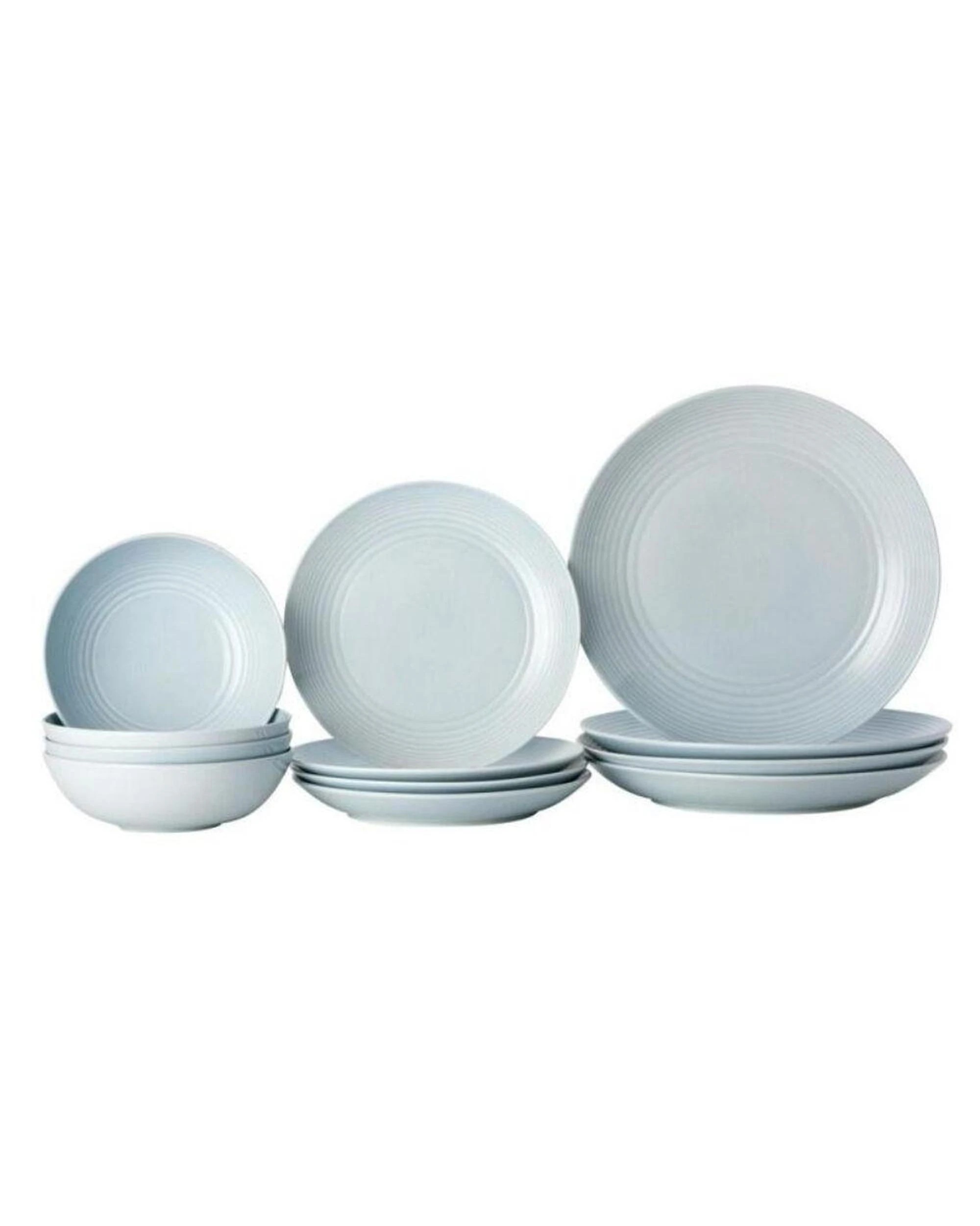 1 Royal Doulton Gordon Ramsay 12pc Dinner Stoneware Set of 12  Maze Blue, 1 of 3