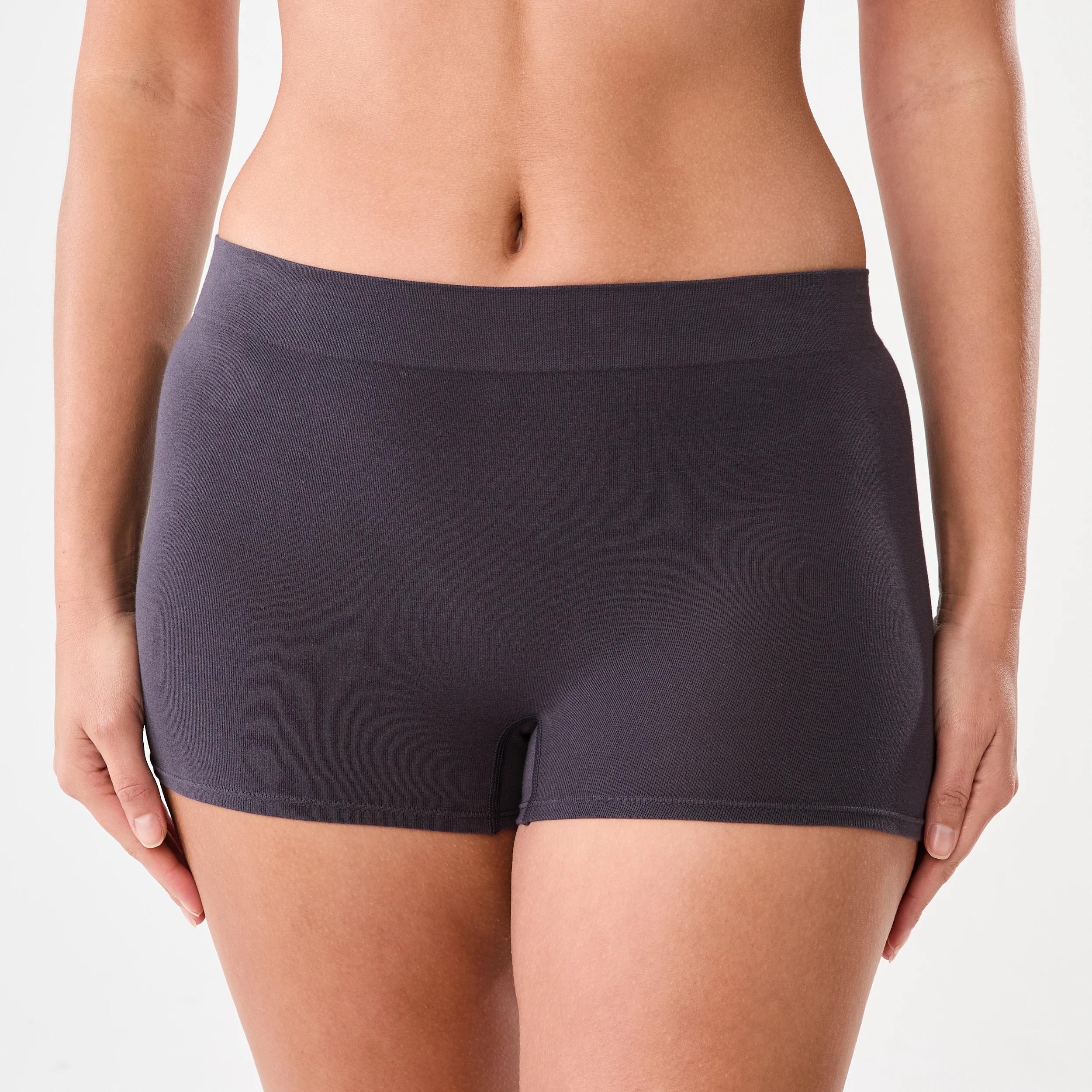 5 3 Pack Seamfree Cotton Boyleg Briefs WASHED SLATE, SEAGRASS BLUE, BRIGHT TURQUOISE, 5 of 8
