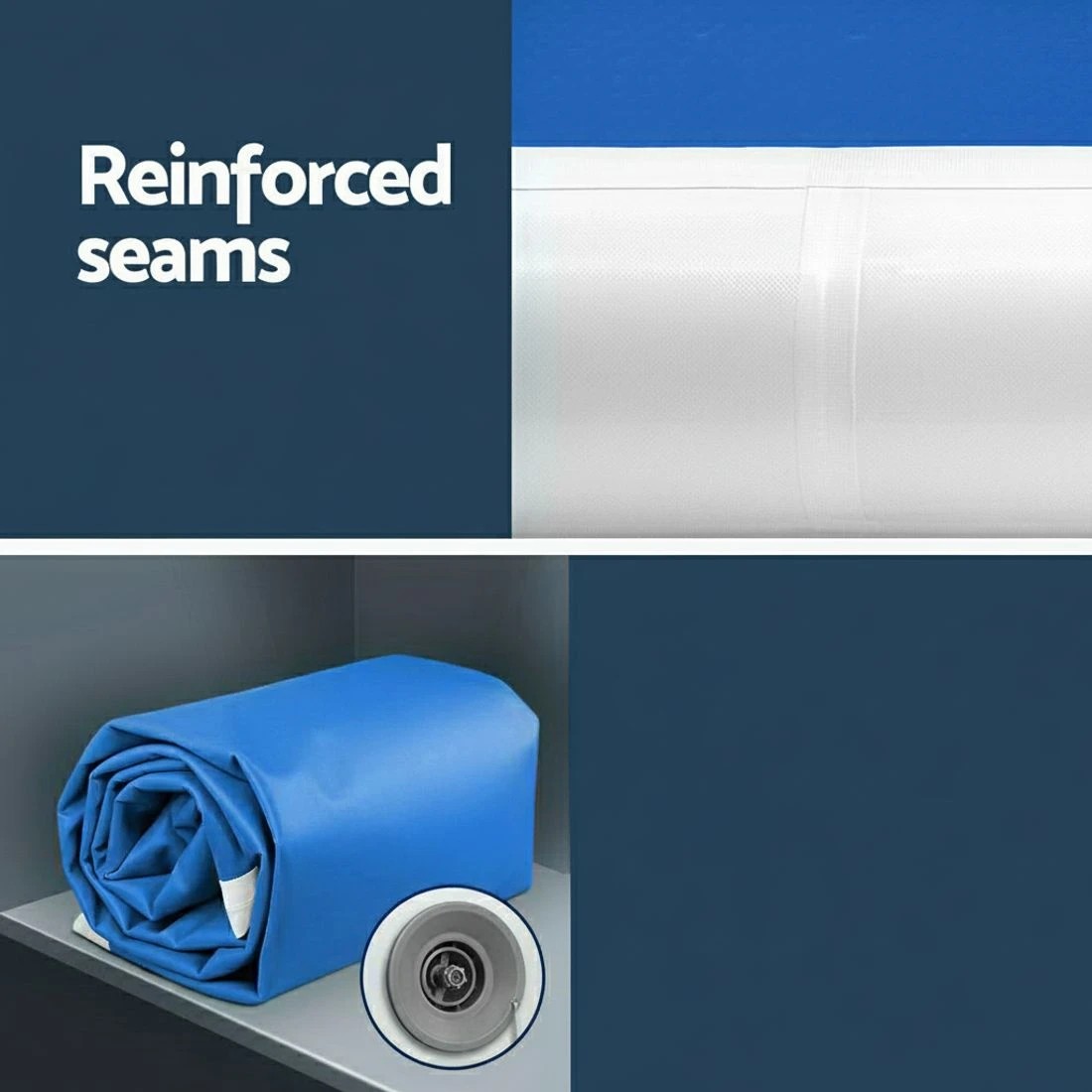 7 Everfit 6M Air Track Gymnastics Tumbling Exercise Cheerleading Mat Inflatable - Blue, 7 of 9