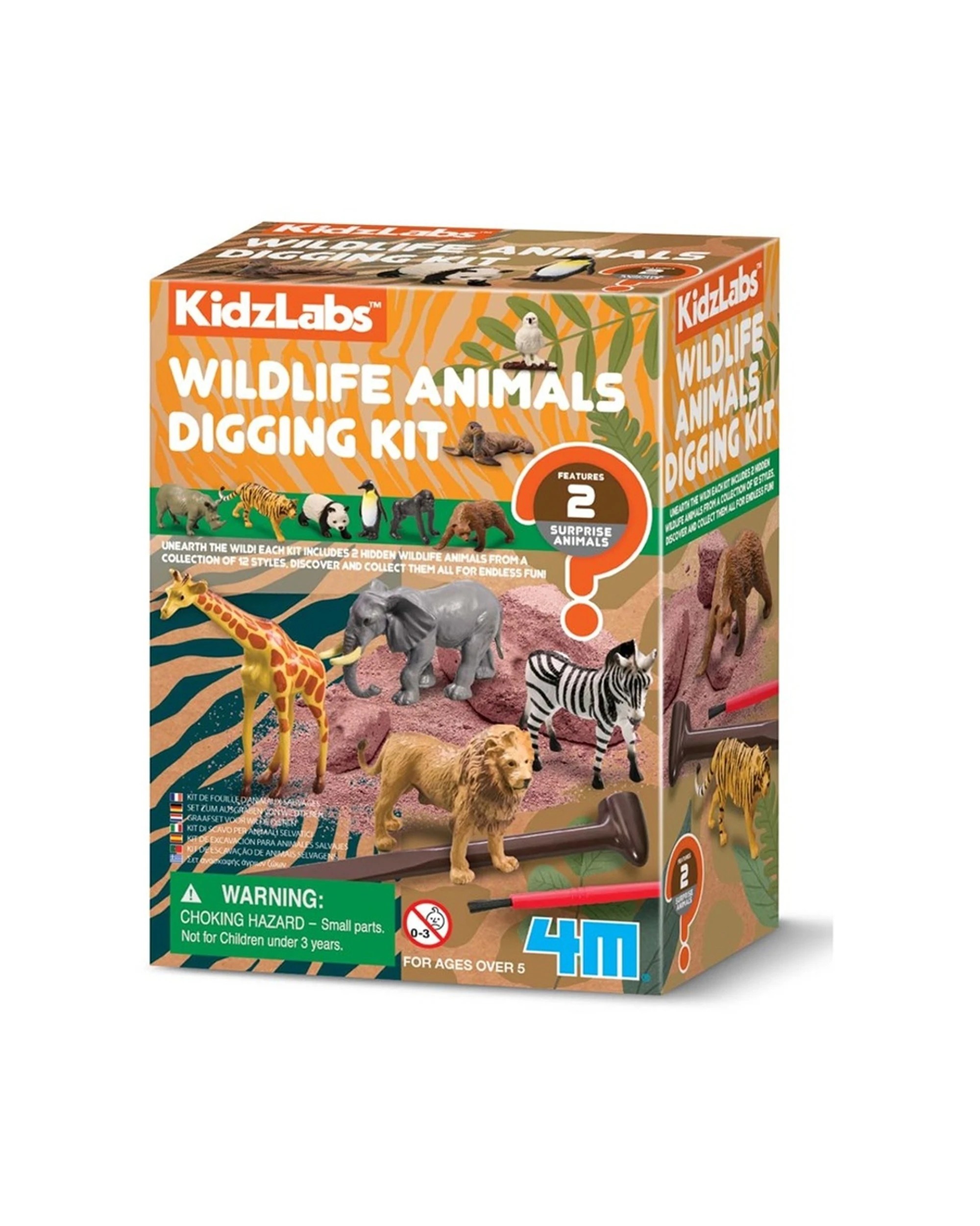 1 4M Kidzlabs Wildlife Animal Digging Kit Kids STEM Educational Science Toy, 1 of 3