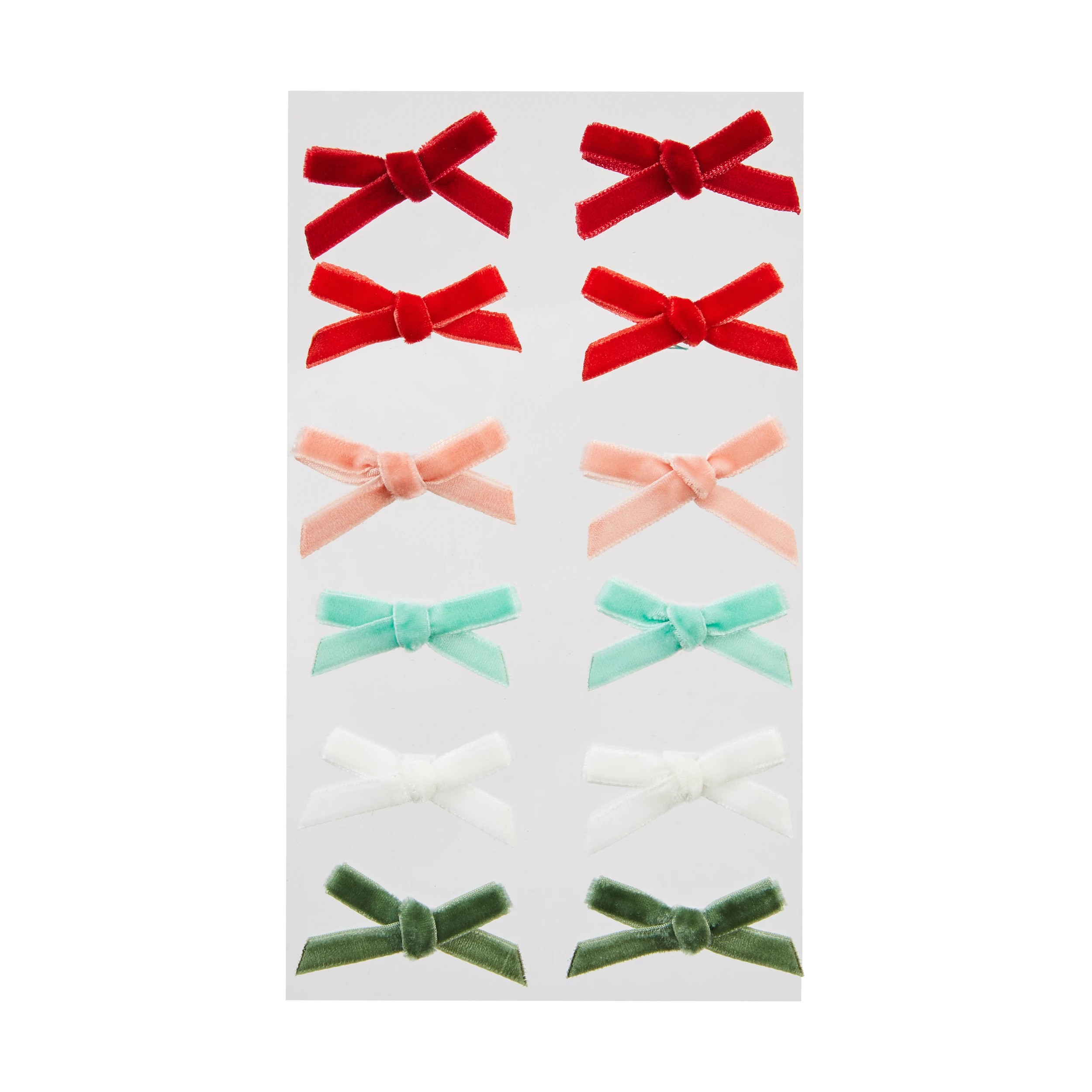 2 Christmas Craft Mini Velvet Bows 12 Piece, 2 of 3