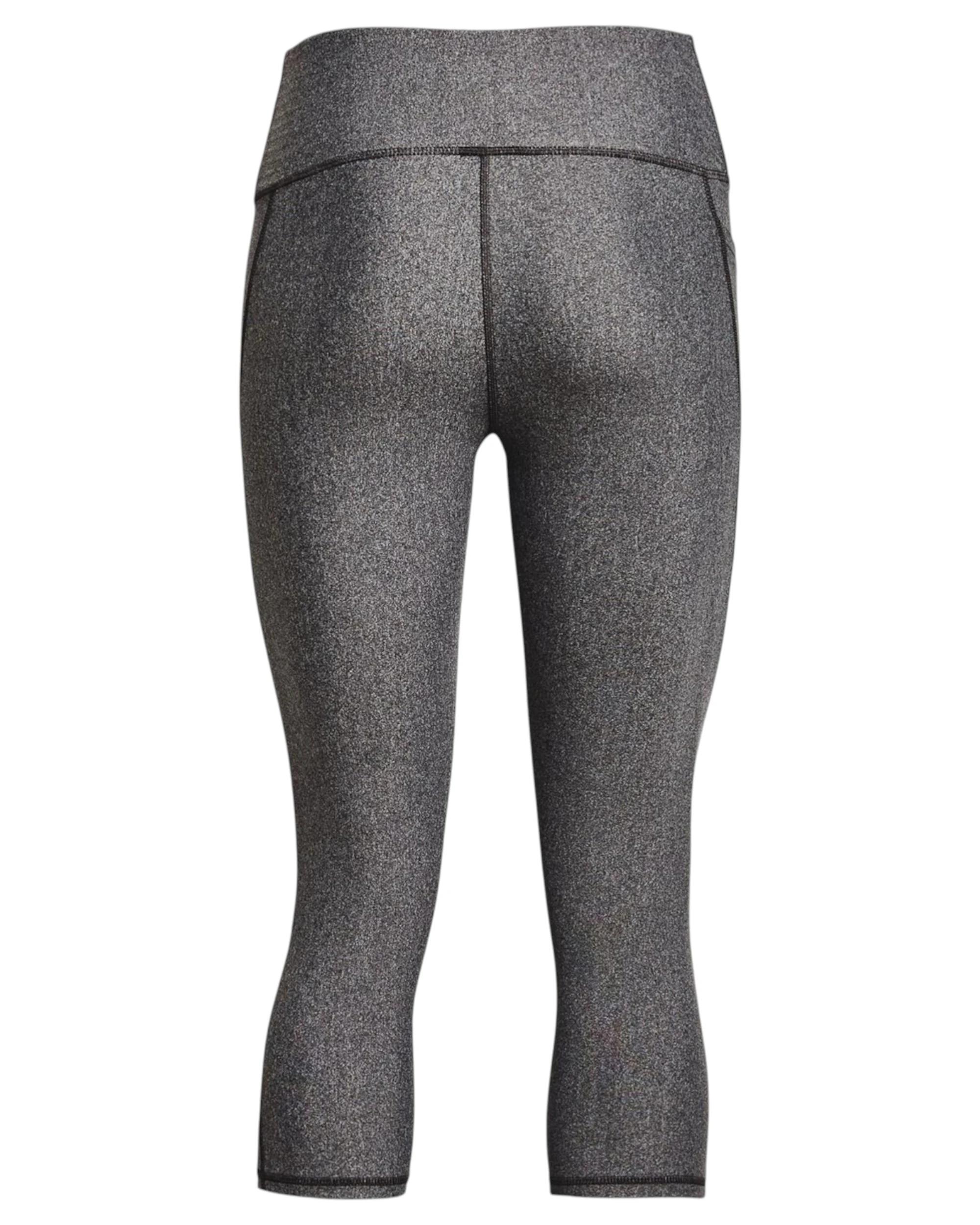 5 Under Armour Womens Hi Tech Capris Charcoal Leggings CHARCOAL, 5 of 6