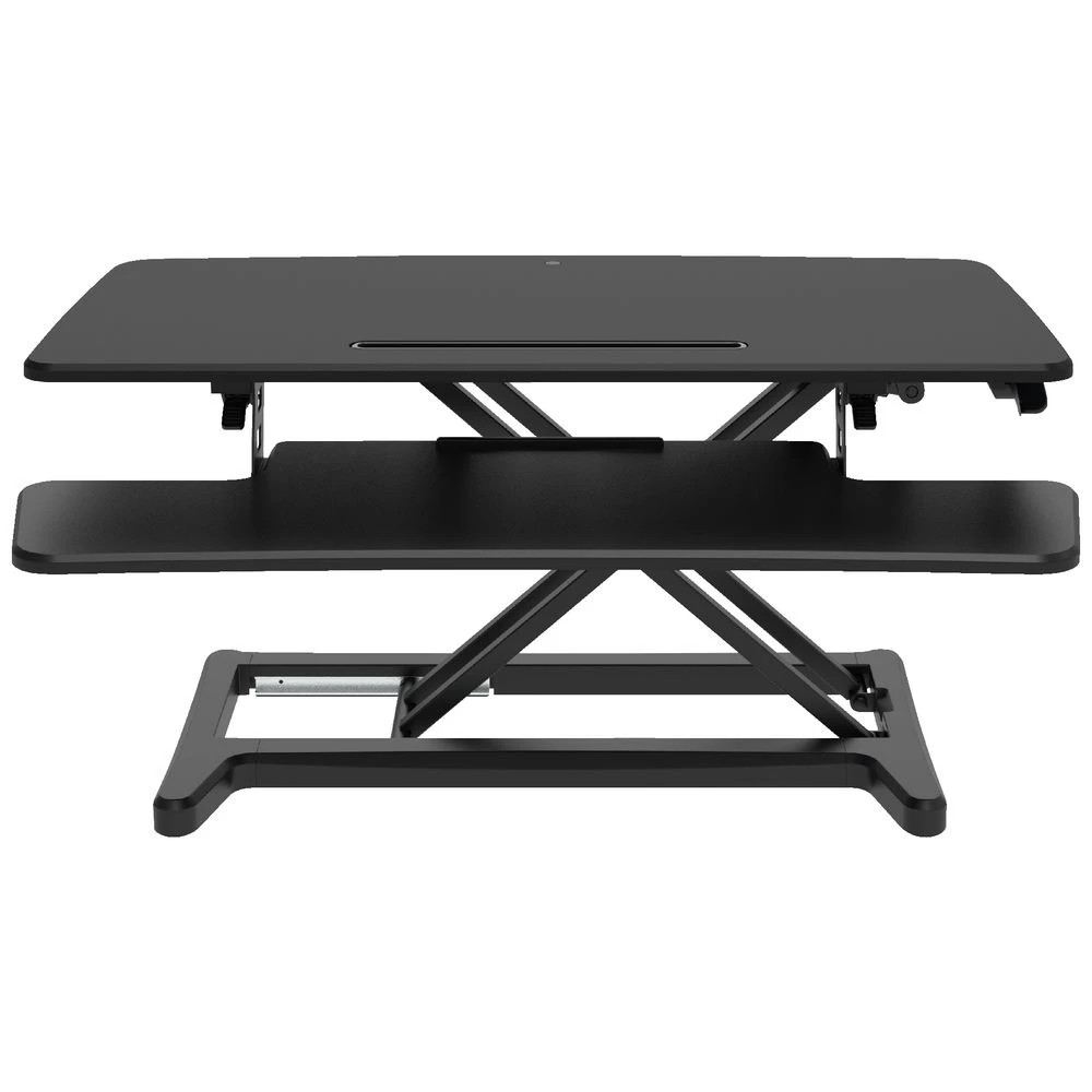 4 Matrix Sit-Stand Adjustable Desk Riser Large Black Desks, Tables and Workstations, 4 of 10