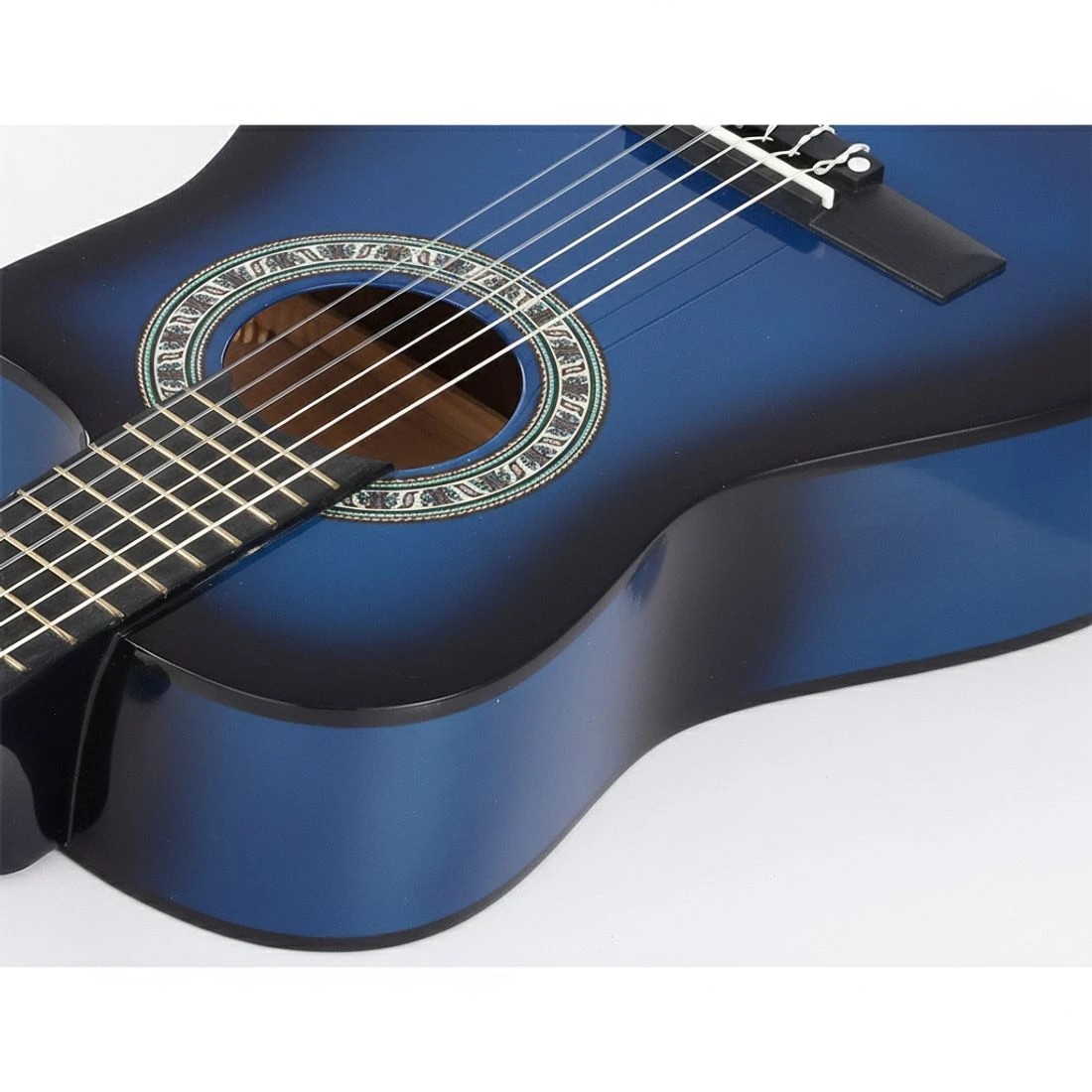 7 Alpha 34 Inch Classical Guitar Wooden Body Nylon String w/ Stand Beignner - Multi, 7 of 7