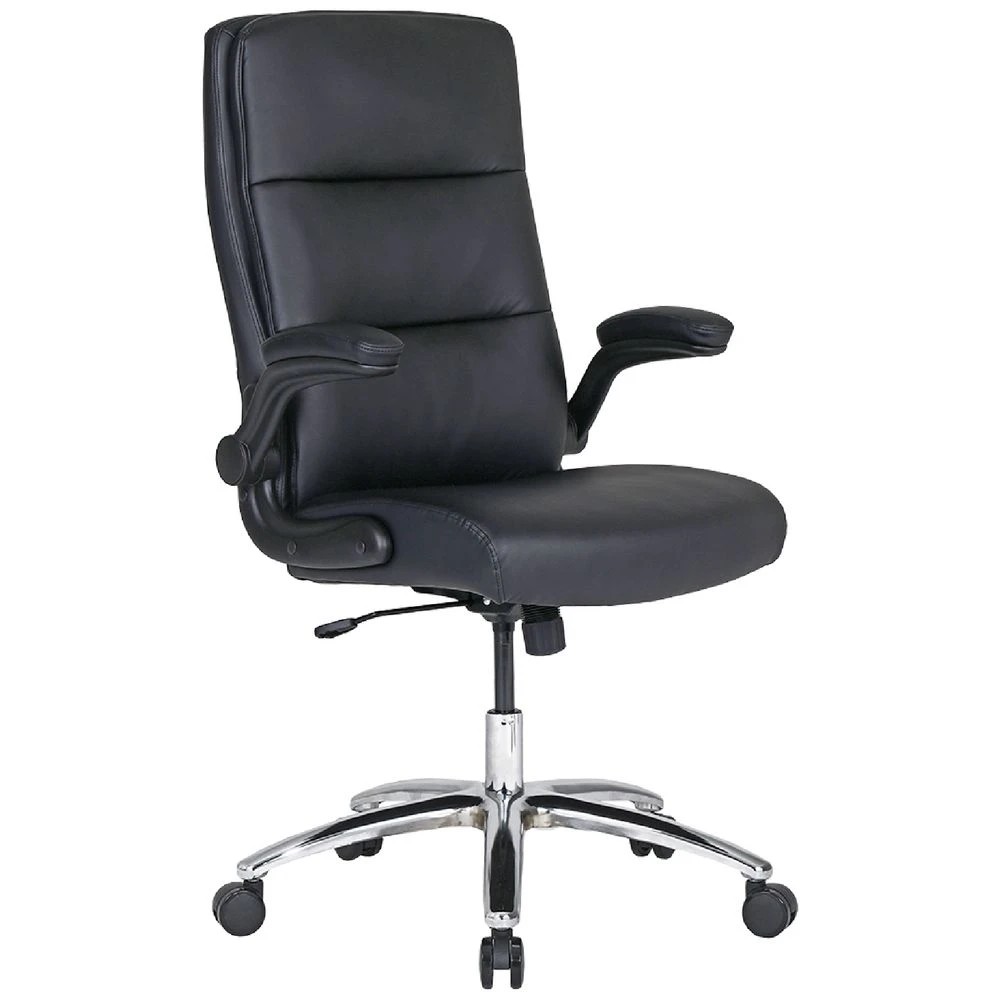 1 J.Burrows Stanton PU Chair Black Ergonomic Chairs and Desk Chairs, 1 of 10