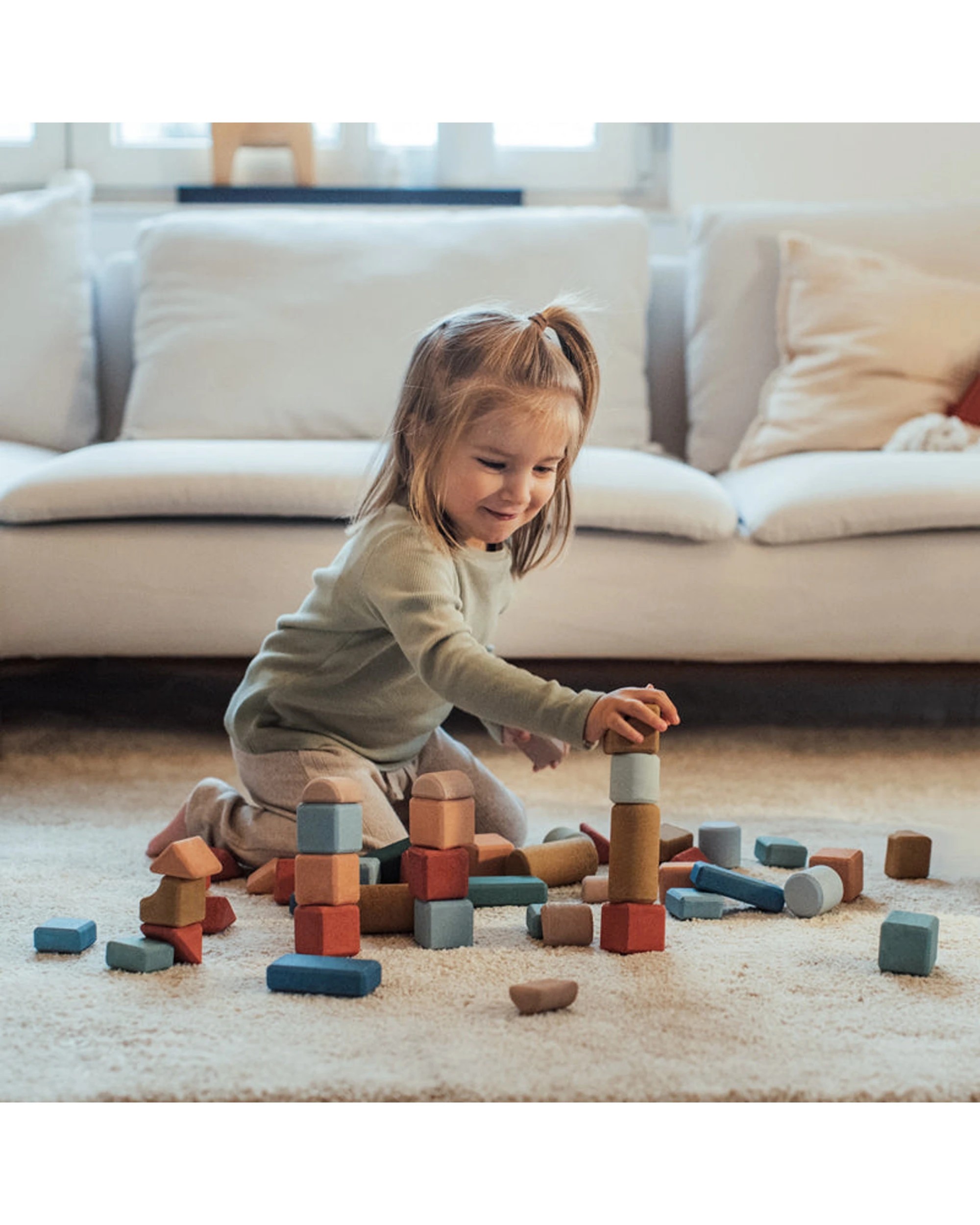 3 Korko Giant Architects Cork Building Blocks Kids Toddler Play Toy Set 60pc - Multi, 3 of 3